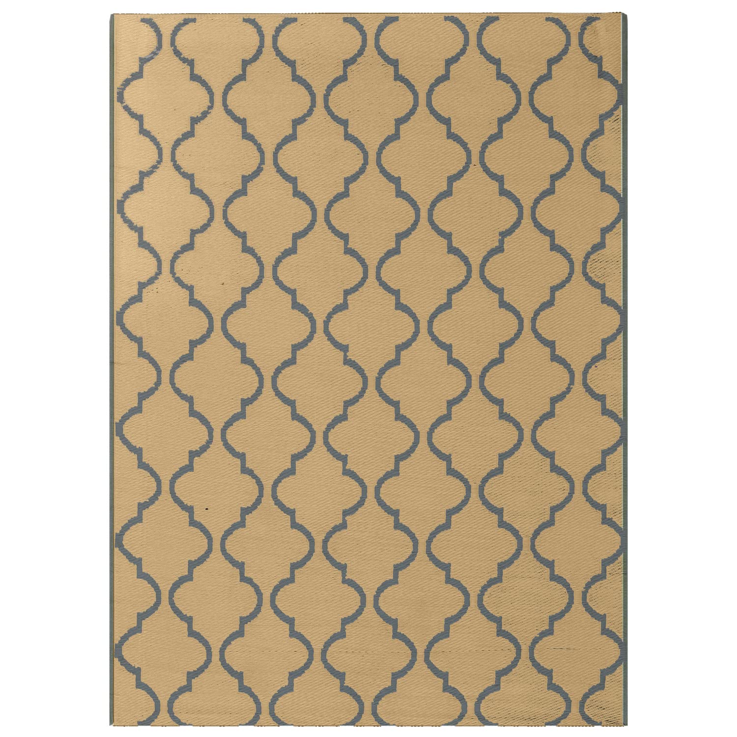 Lavish Touch Plastic Rug Indoor Outdoor Waterproof, Washable, Reversible, for Deck, Porch, Patio, Balcony and RV Camping Rug