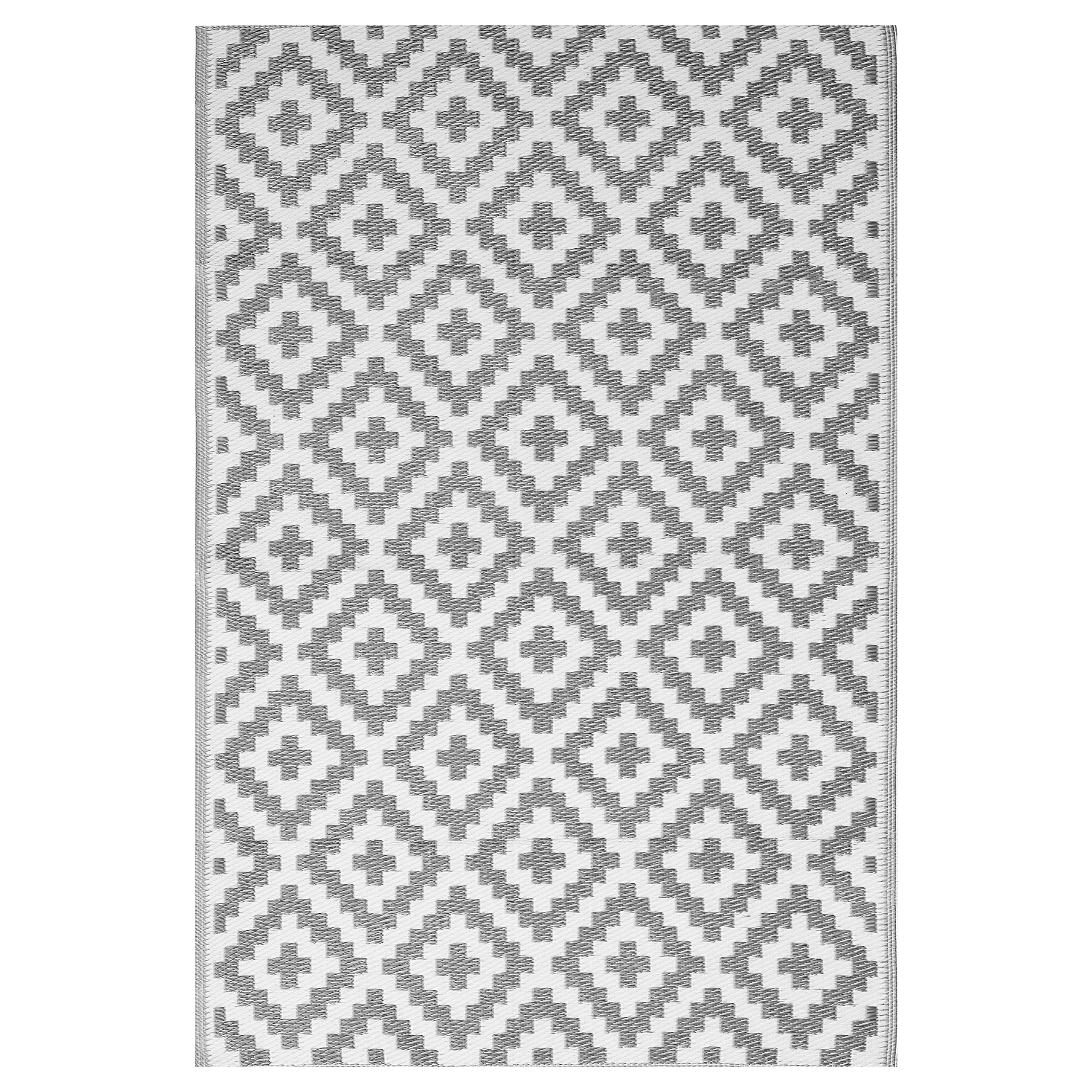 Lavish Touch Plastic Rug Indoor Outdoor Waterproof, Washable, Reversible, for Deck, Porch, Patio, Balcony and RV Camping Rug