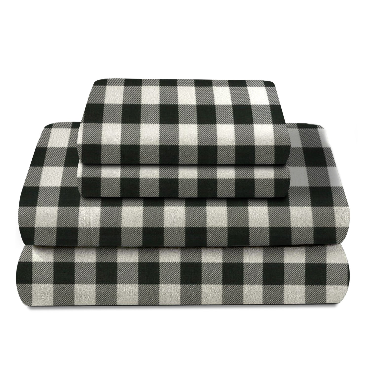 100% Cotton Double Brushed Flannel Sheet Set - 170 GSM Heavyweight, Deep Pockets, Pre-Shrunk & Anti-Pill, All Around Elastic