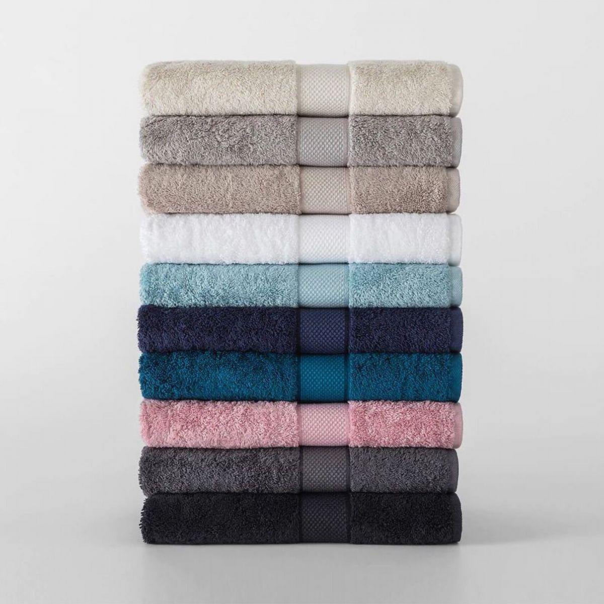 Lavish Touch 100% Cotton 600 GSM Aerocore Pack of 72 Wash Towels - Zenvias