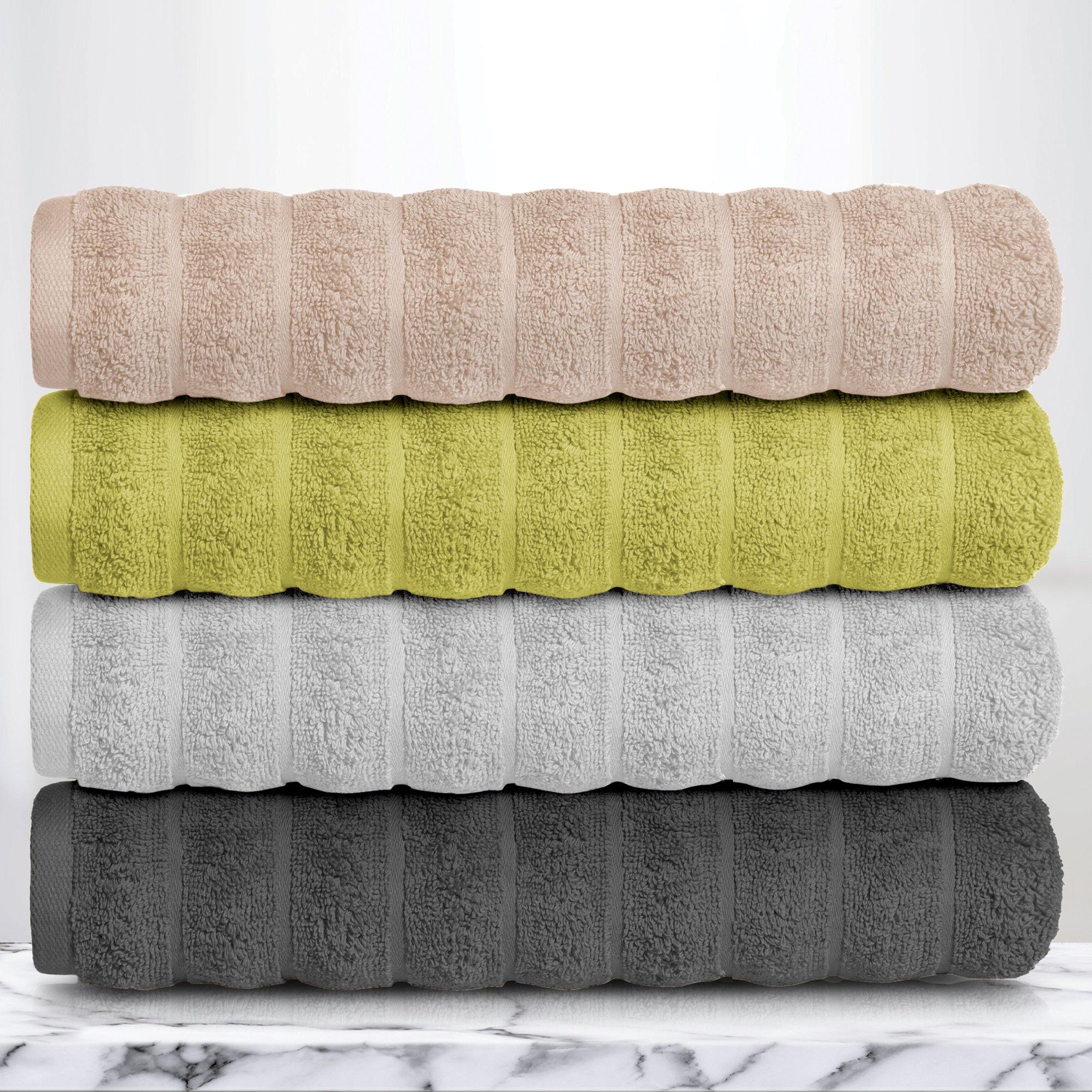 Lavish Touch 100% Cotton 650 GSM Towel Set 4 Pcs - Zenvias