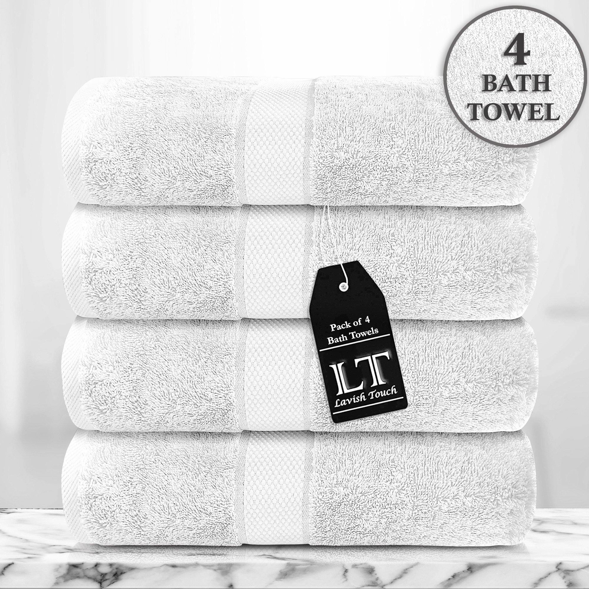 Lavish Touch 100% Cotton 700 GSM Zero Twist Towel Set - Zenvias