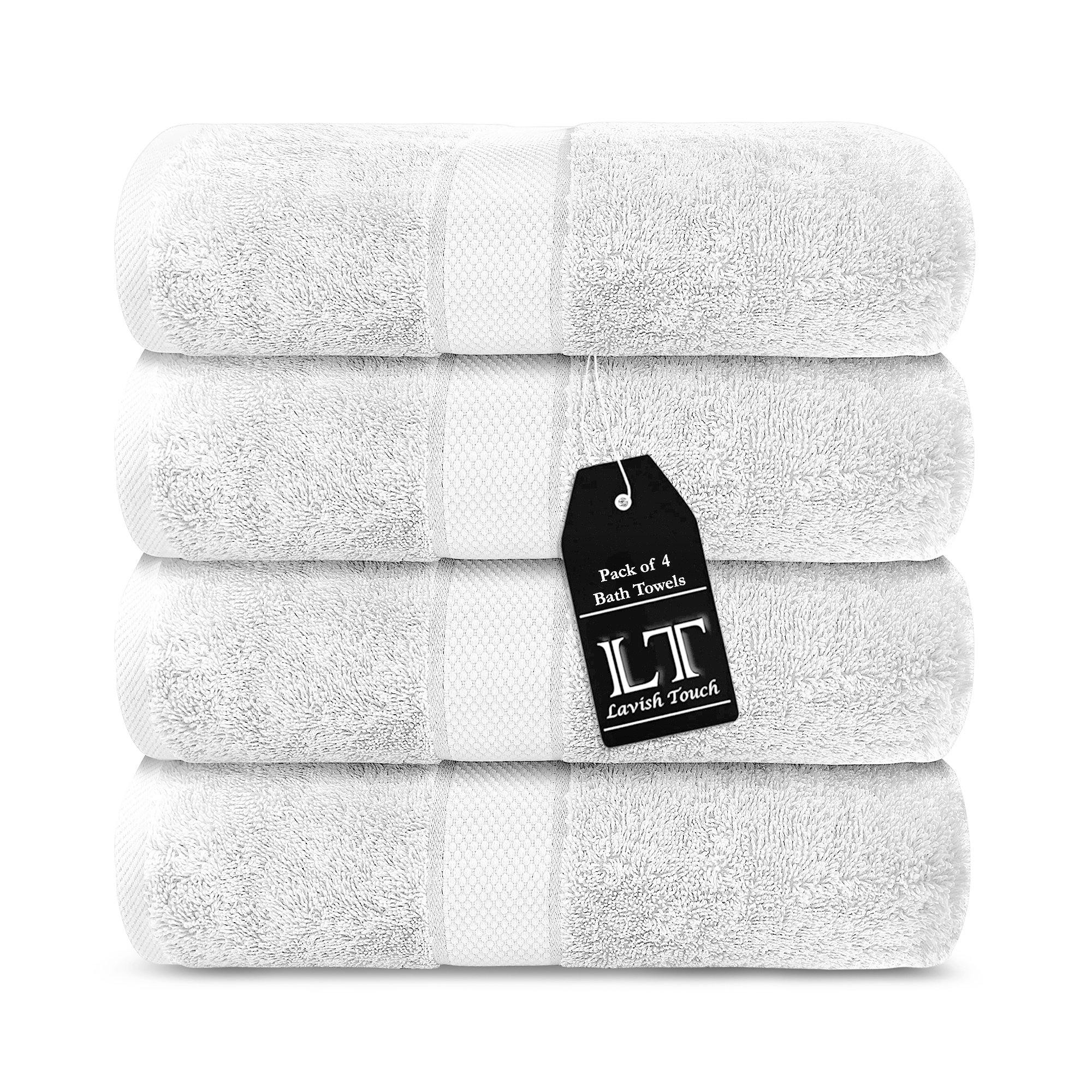 Lavish Touch 100% Cotton 700 GSM Zero Twist Towel Set - Zenvias