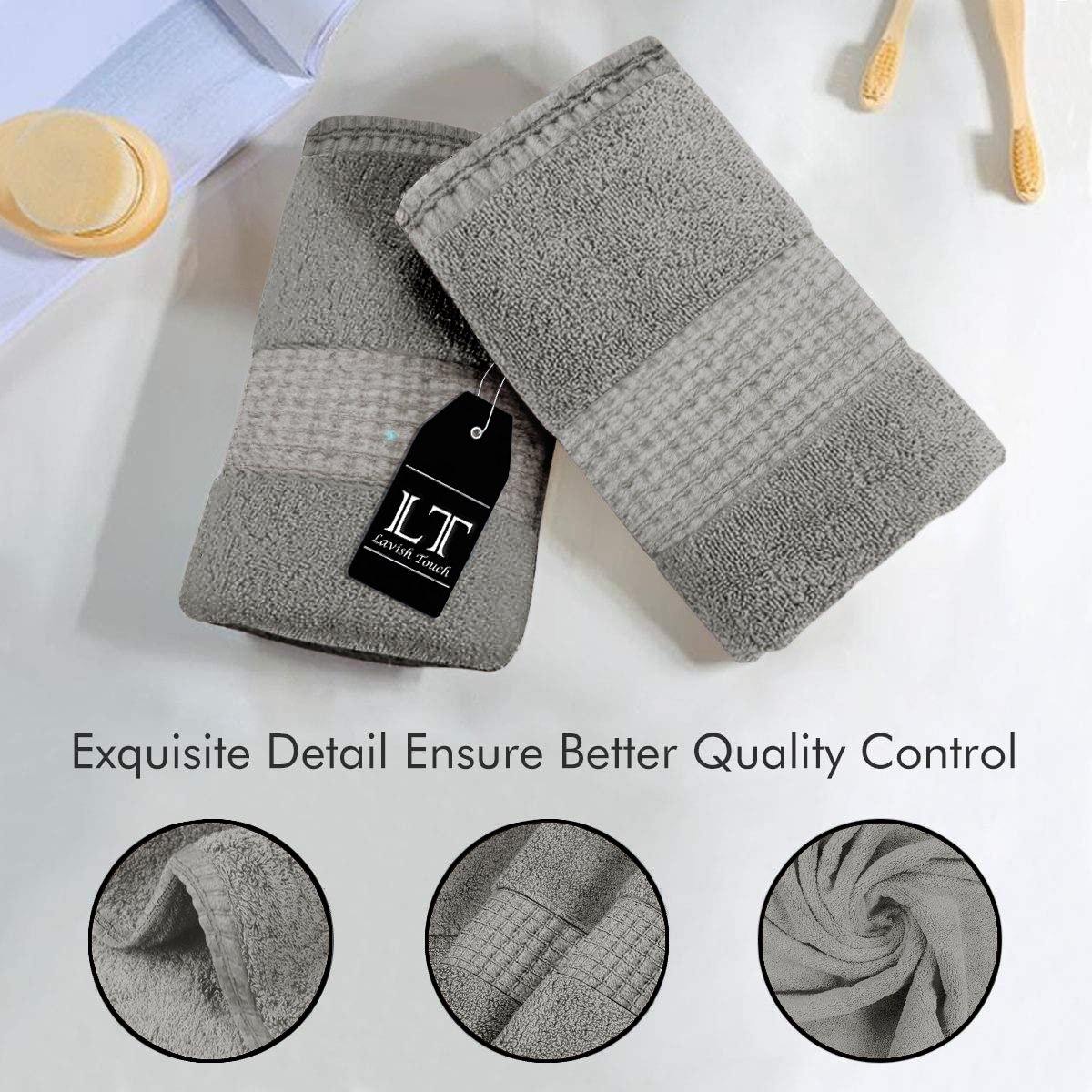 Lavish Touch 100% Cotton 600 GSM Melrose Towels - Mega Pack - Zenvias