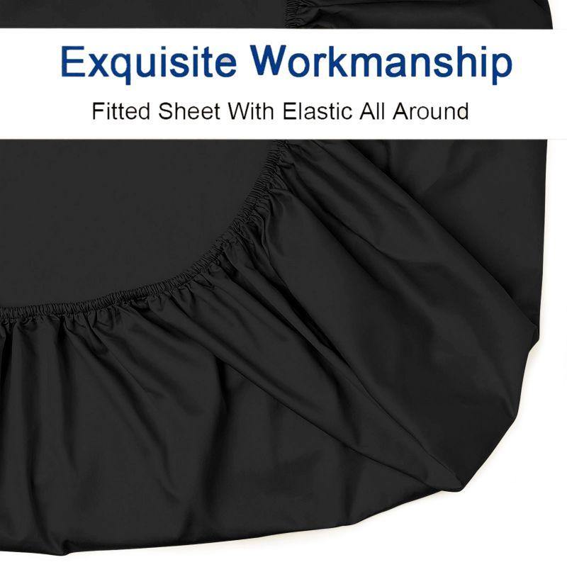 Lavish Touch 100% Cotton 500TC Queen Bed Sheet Set 4 Pcs Zenvias