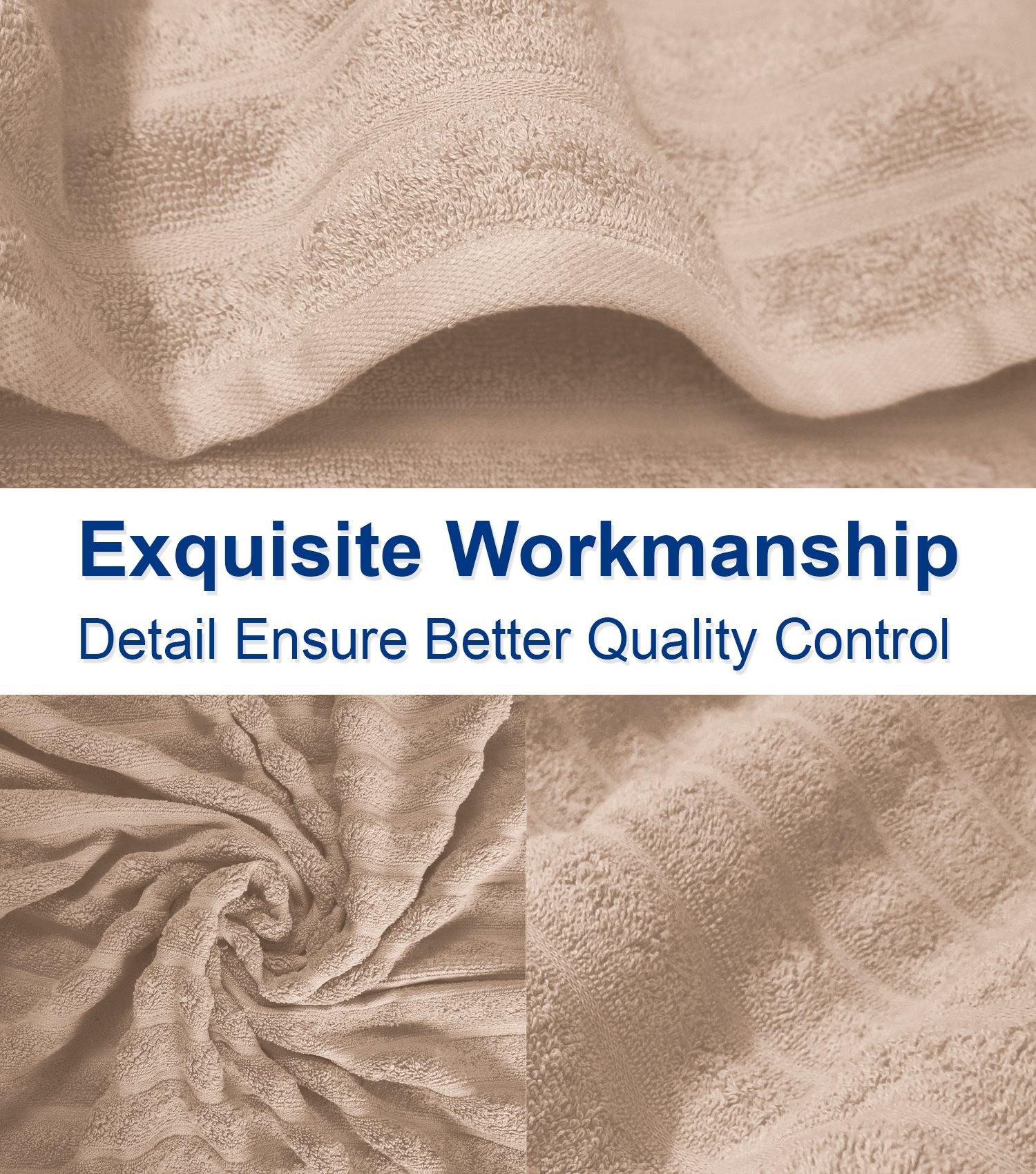 Lavish Touch 100% Cotton 650 GSM Towel Set 4 Pcs - Zenvias