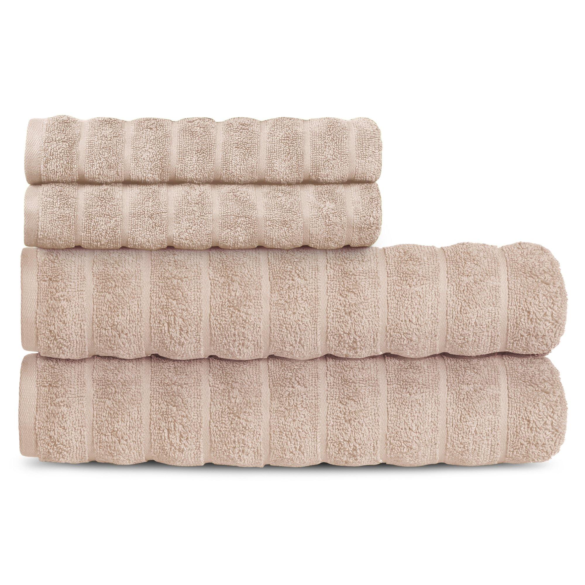 Lavish Touch 100% Cotton 650 GSM Towel Set 4 Pcs - Zenvias