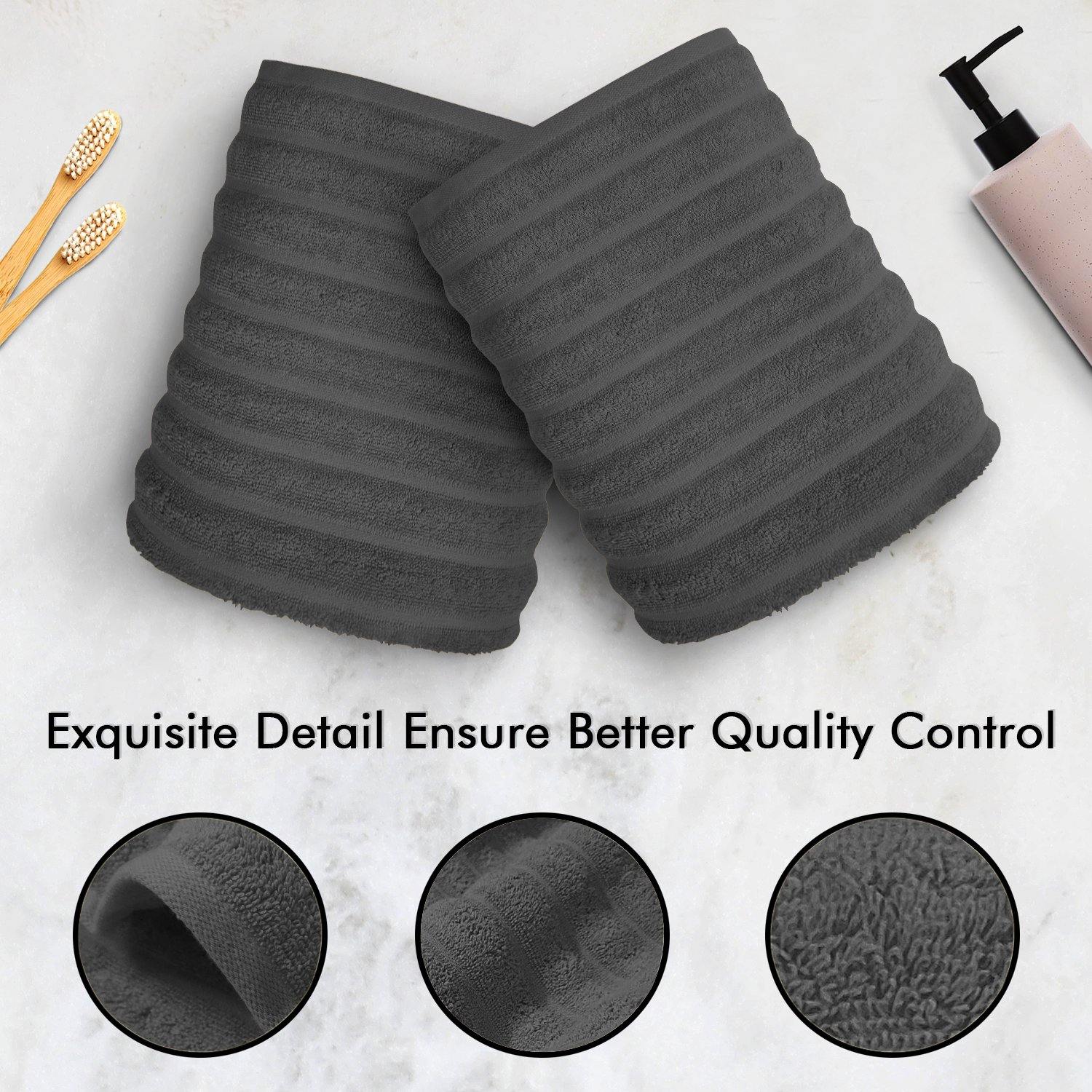 Lavish Touch 100% Cotton 650 GSM Towel Set 4 Pcs - Zenvias