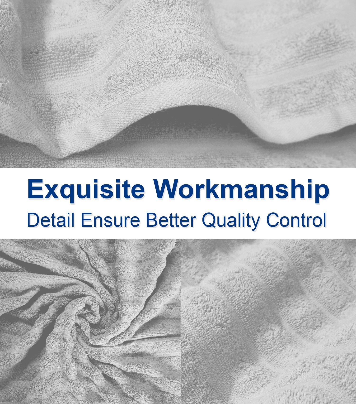 Lavish Touch 100% Cotton 650 GSM Towel Set 4 Pcs - Zenvias