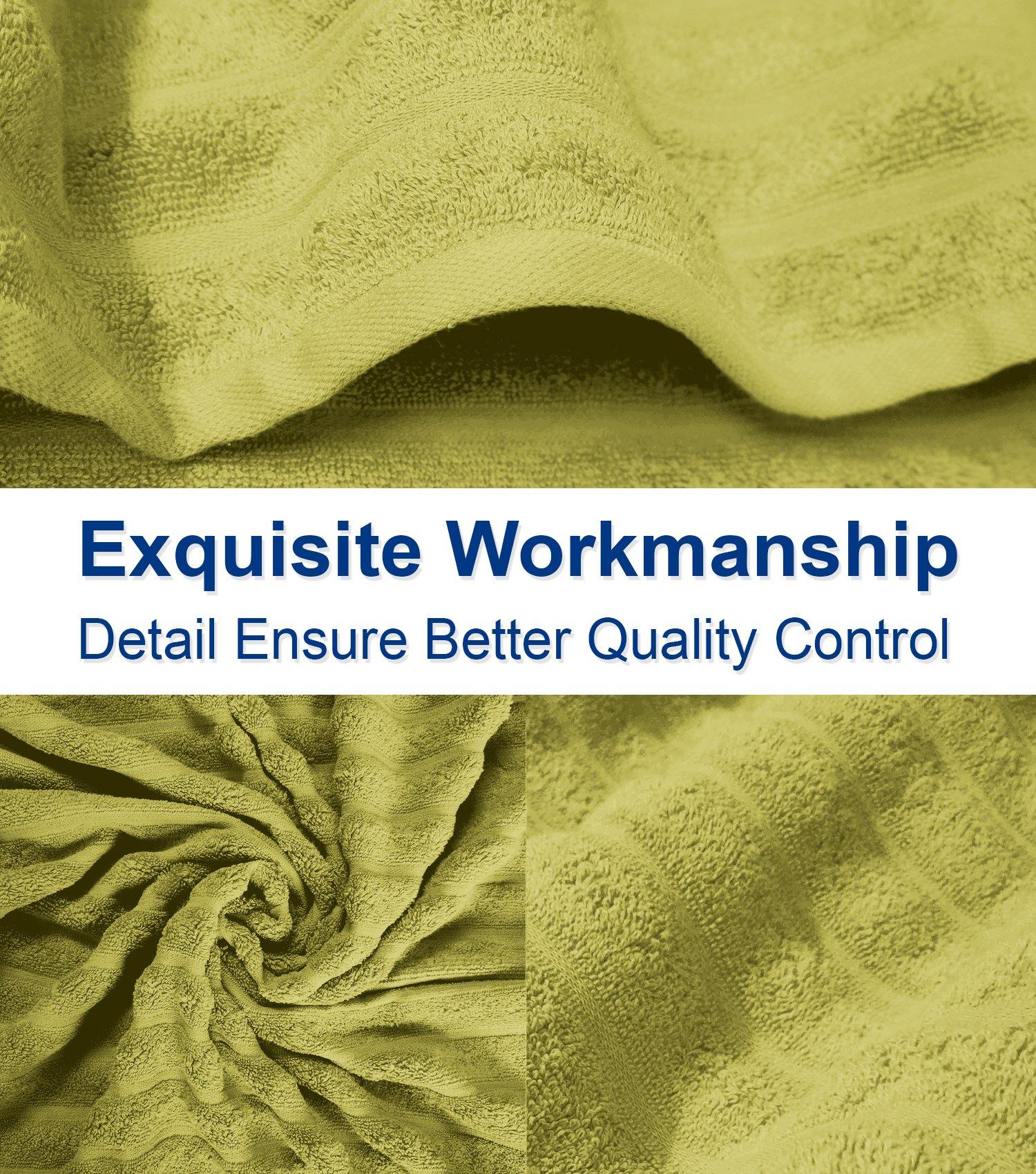 Lavish Touch 100% Cotton 650 GSM Towel Set 4 Pcs - Zenvias