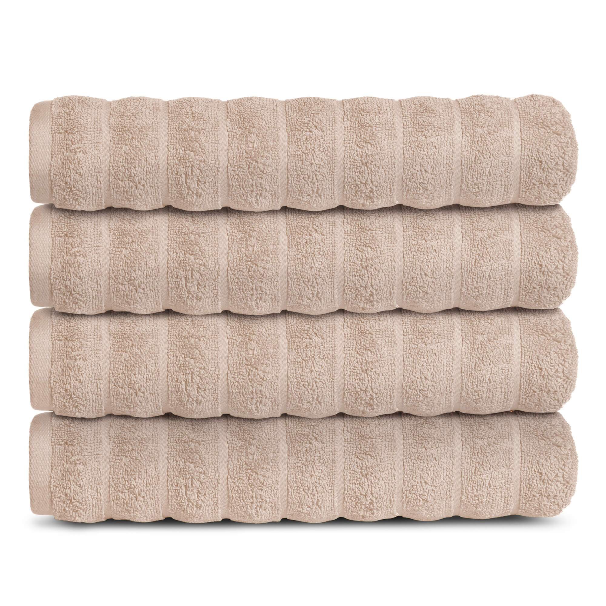 Lavish Touch 100% Cotton 650 GSM Bath Towels Pack of 4 - Zenvias