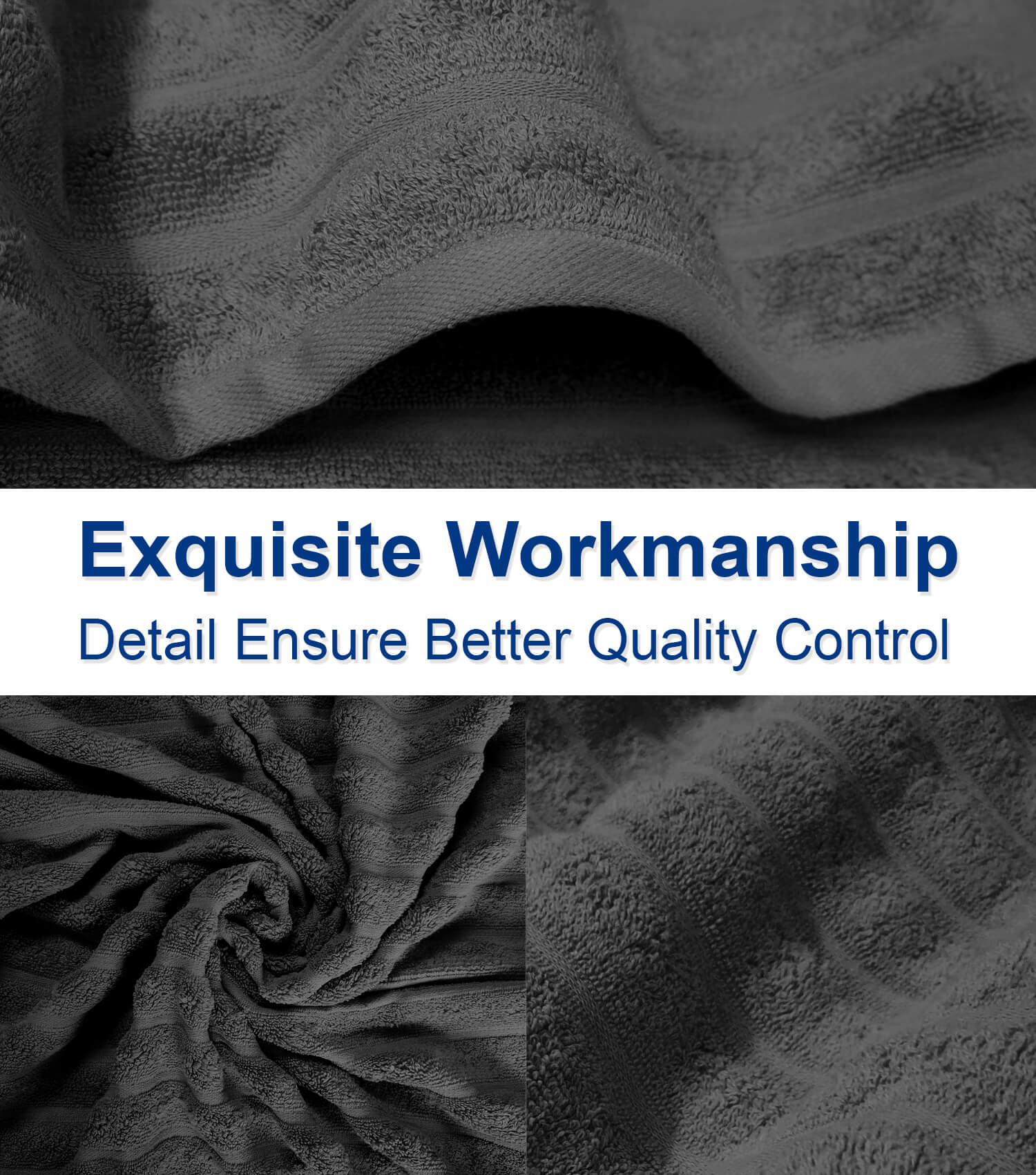 Lavish Touch 100% Cotton 650 GSM Bath Towels Pack of 4 - Zenvias