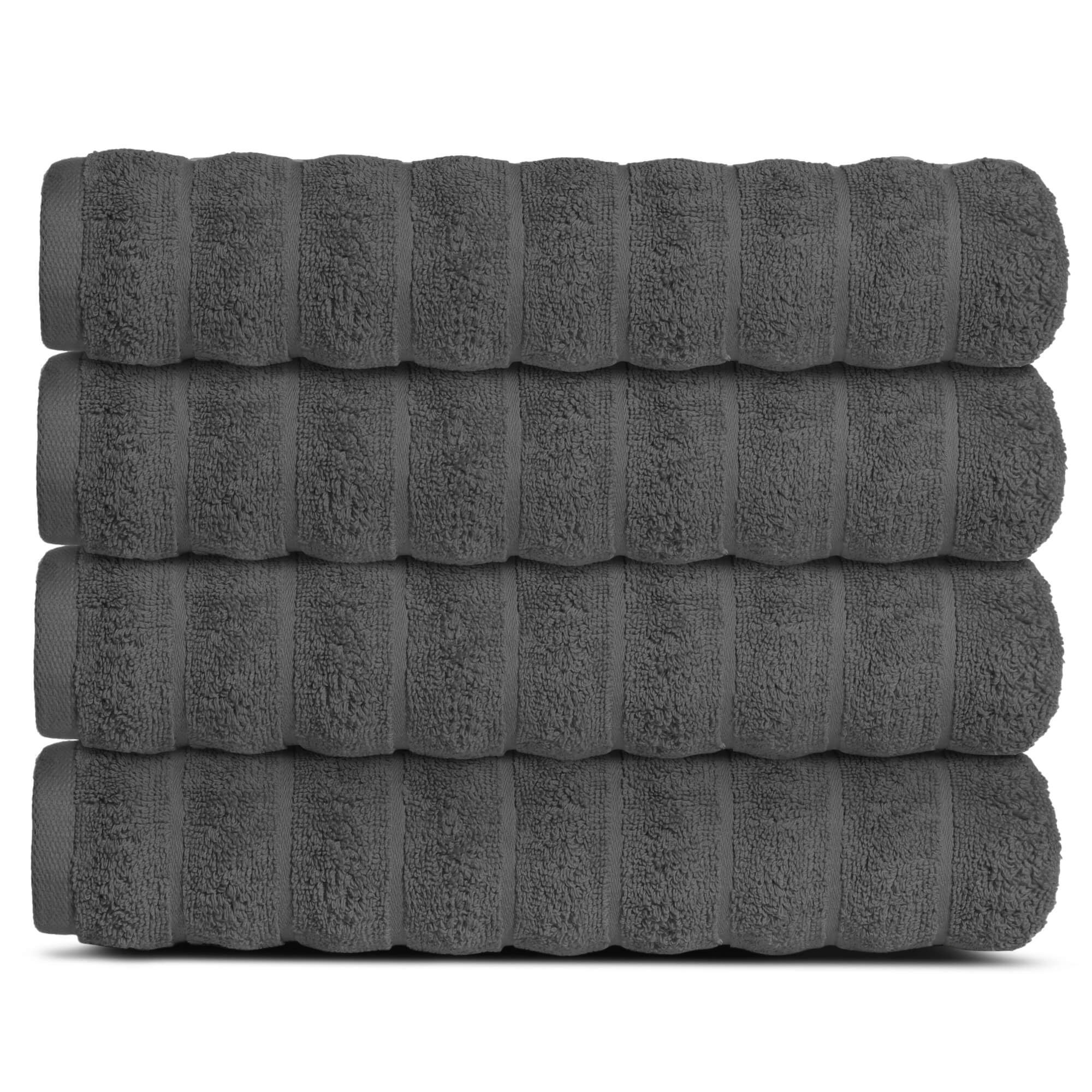 Lavish Touch 100% Cotton 650 GSM Bath Towels Pack of 4 - Zenvias