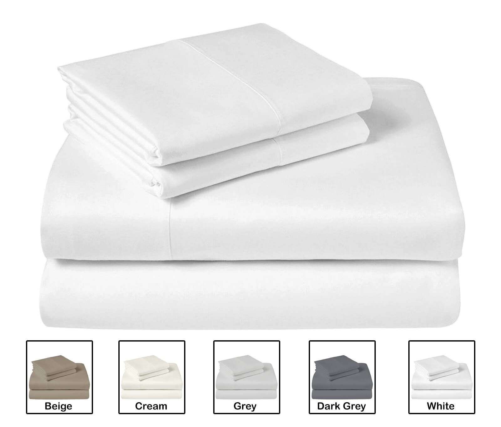 Lavish Touch 100% Cotton Microflannel Queen Sheet Set 4 Pcs - Zenvias
