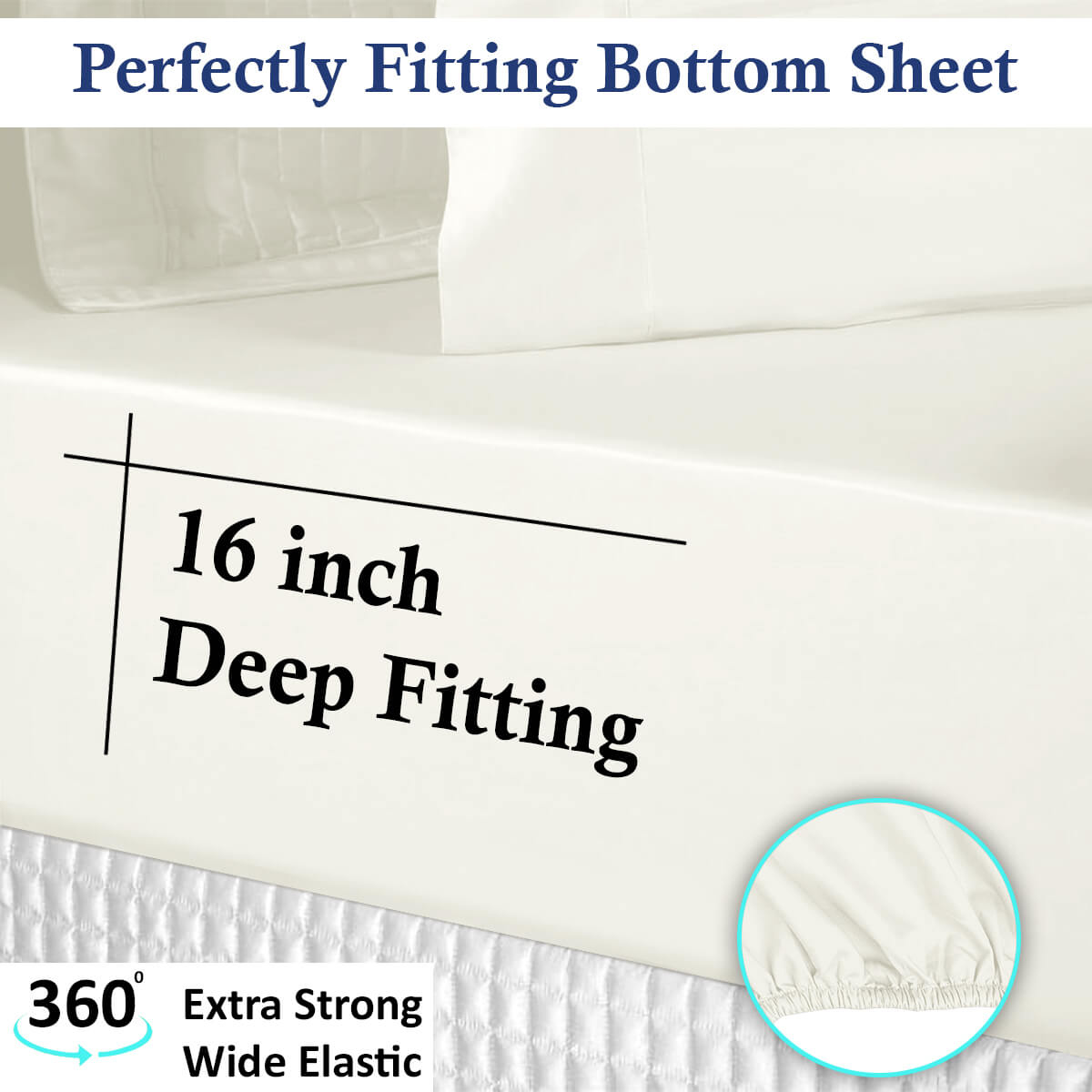 Lavish Touch 100% Cotton Microflannel Queen Sheet Set 4 Pcs - Zenvias