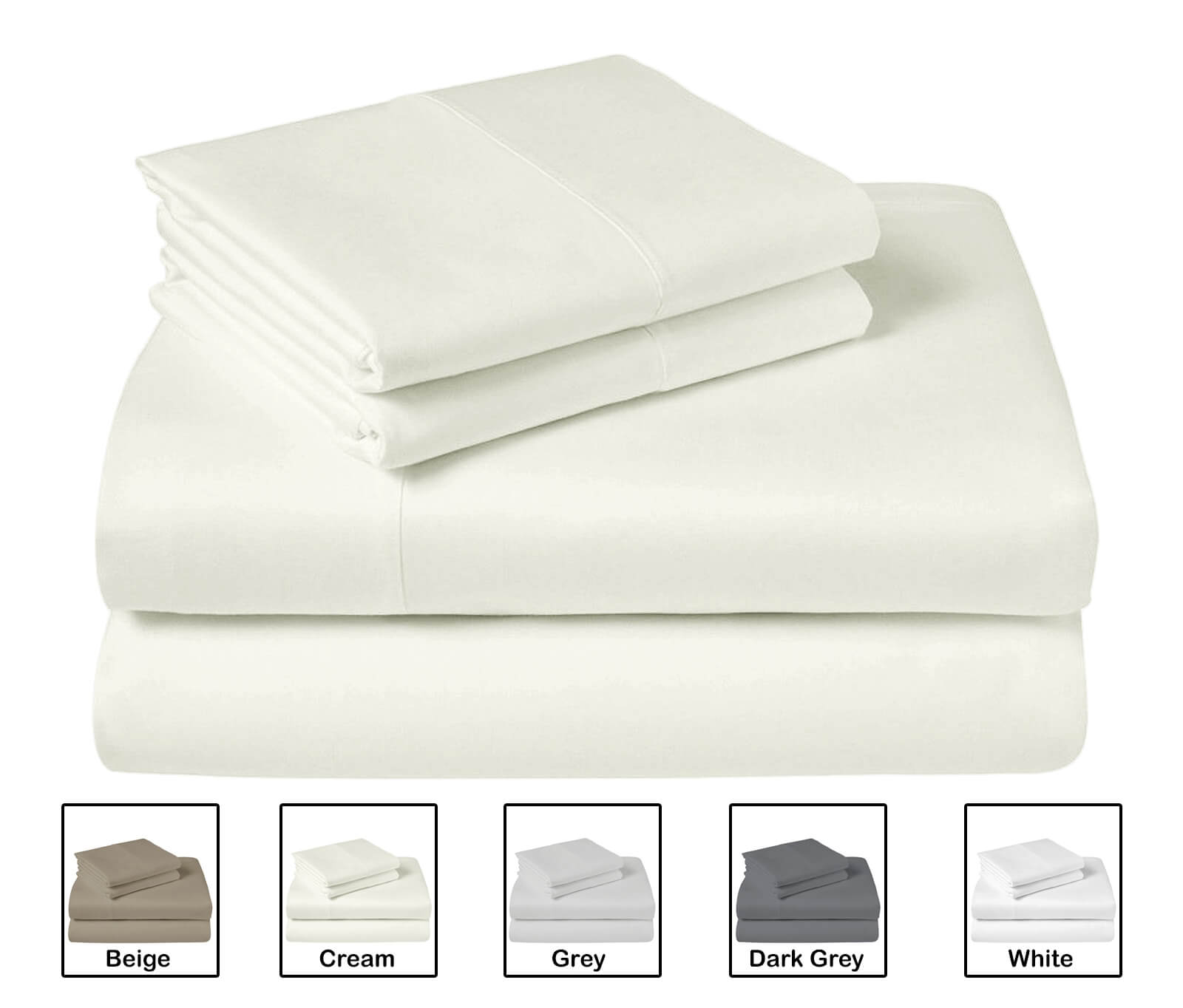 Lavish Touch 100% Cotton Microflannel Queen Sheet Set 4 Pcs - Zenvias