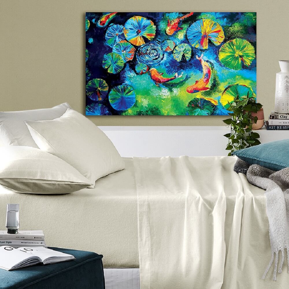 Lavish Touch 100% Cotton Microflannel Queen Sheet Set 4 Pcs - Zenvias