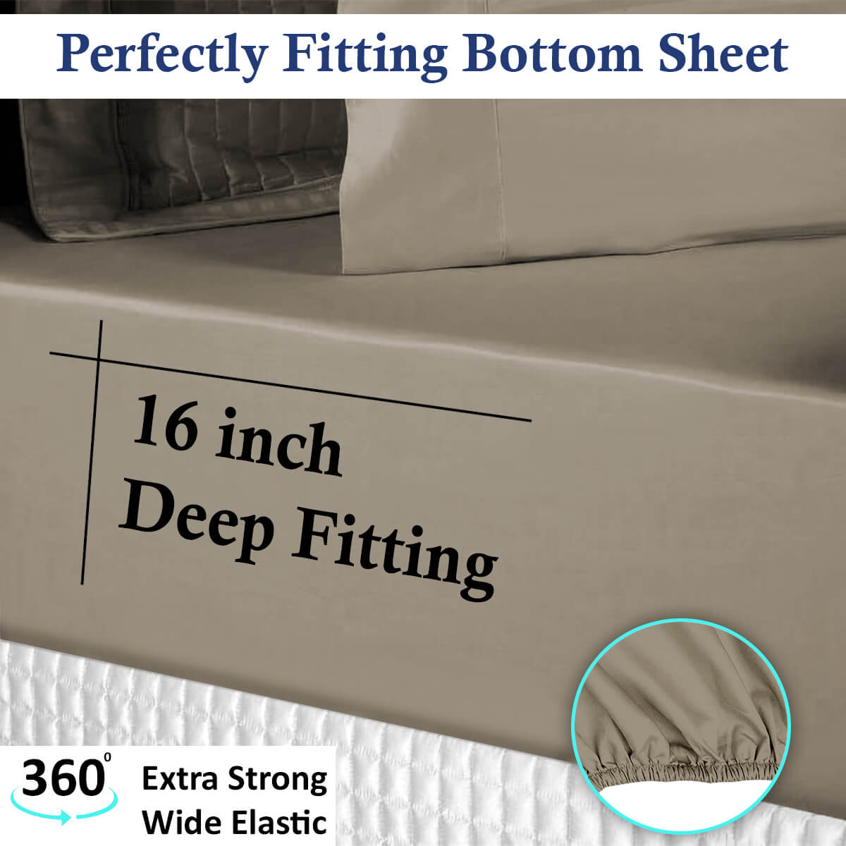 Lavish Touch 100% Cotton Microflannel Queen Sheet Set 4 Pcs - Zenvias