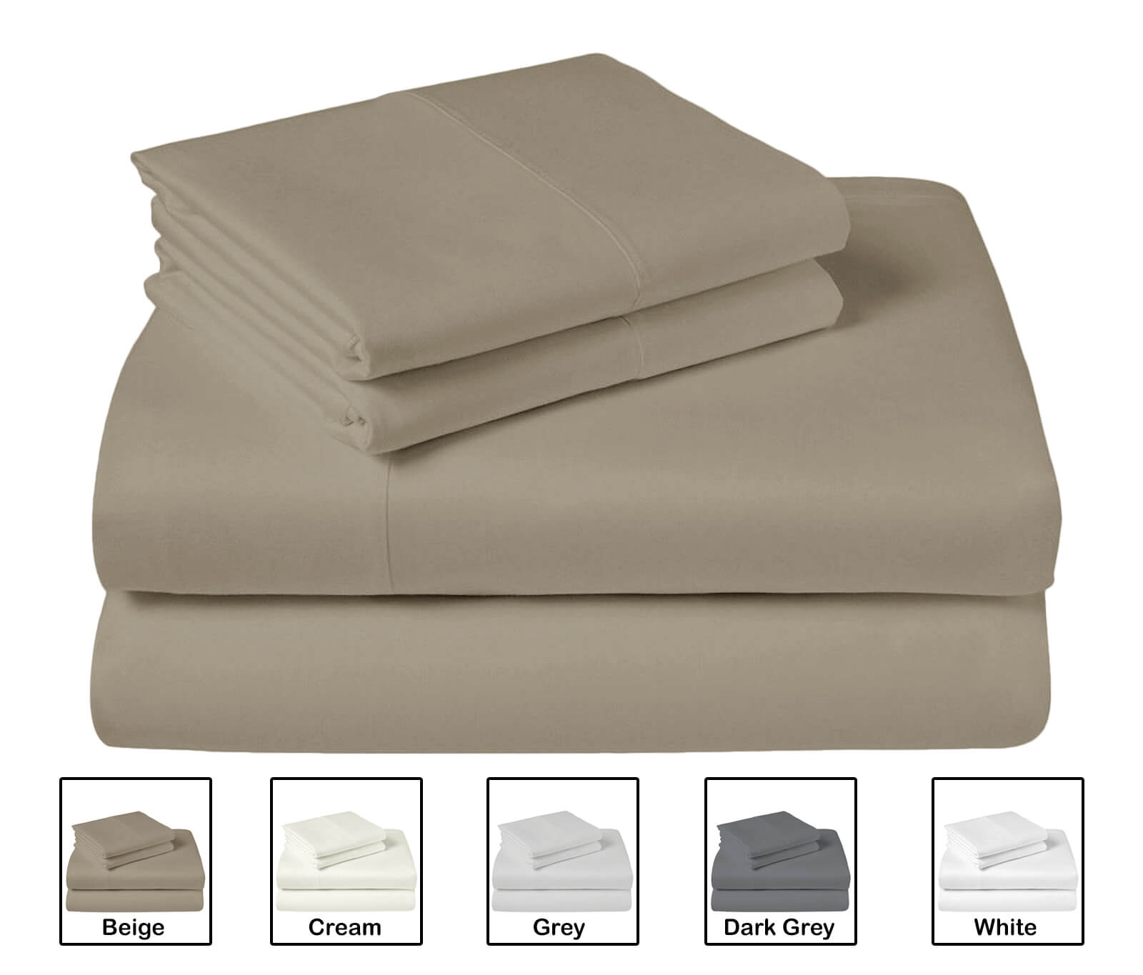 Lavish Touch 100% Cotton Microflannel Queen Sheet Set 4 Pcs - Zenvias