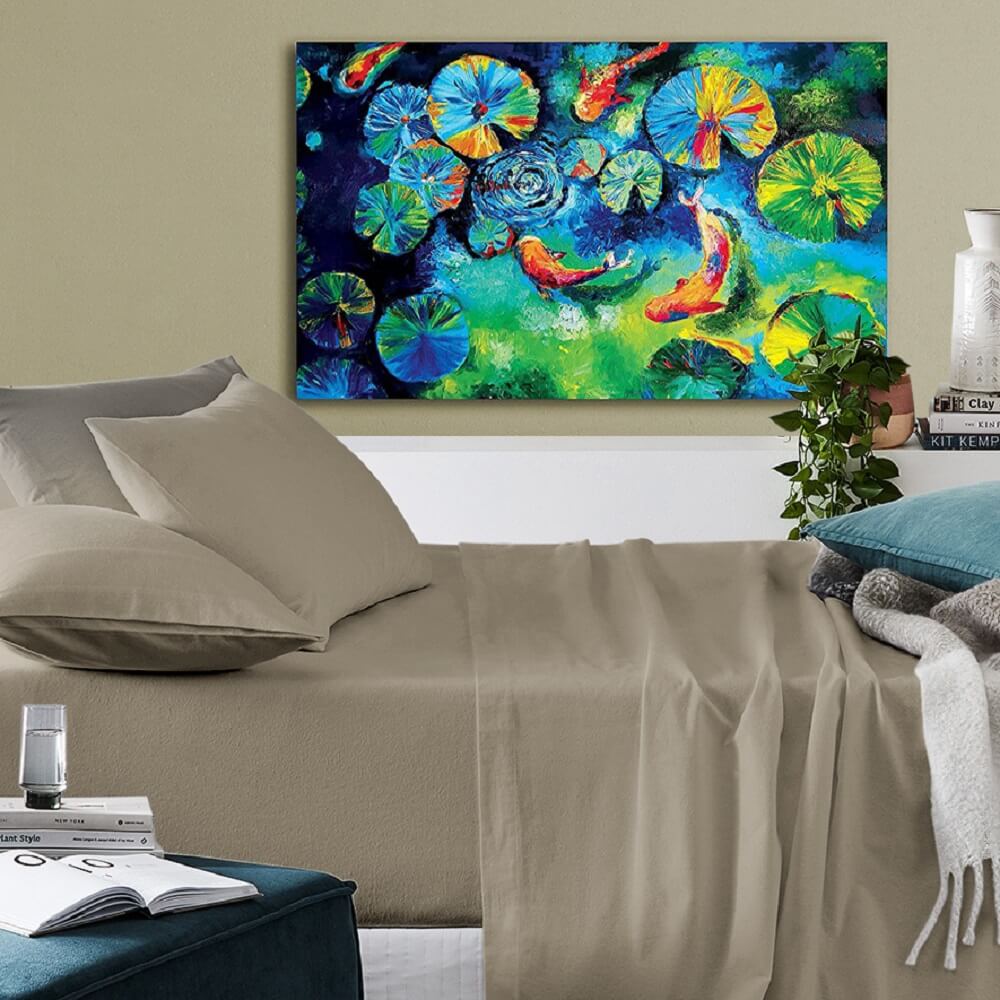 Lavish Touch 100% Cotton Microflannel Queen Sheet Set 4 Pcs - Zenvias