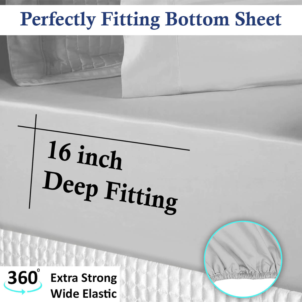 Lavish Touch 100% Cotton Microflannel Queen Sheet Set 4 Pcs - Zenvias