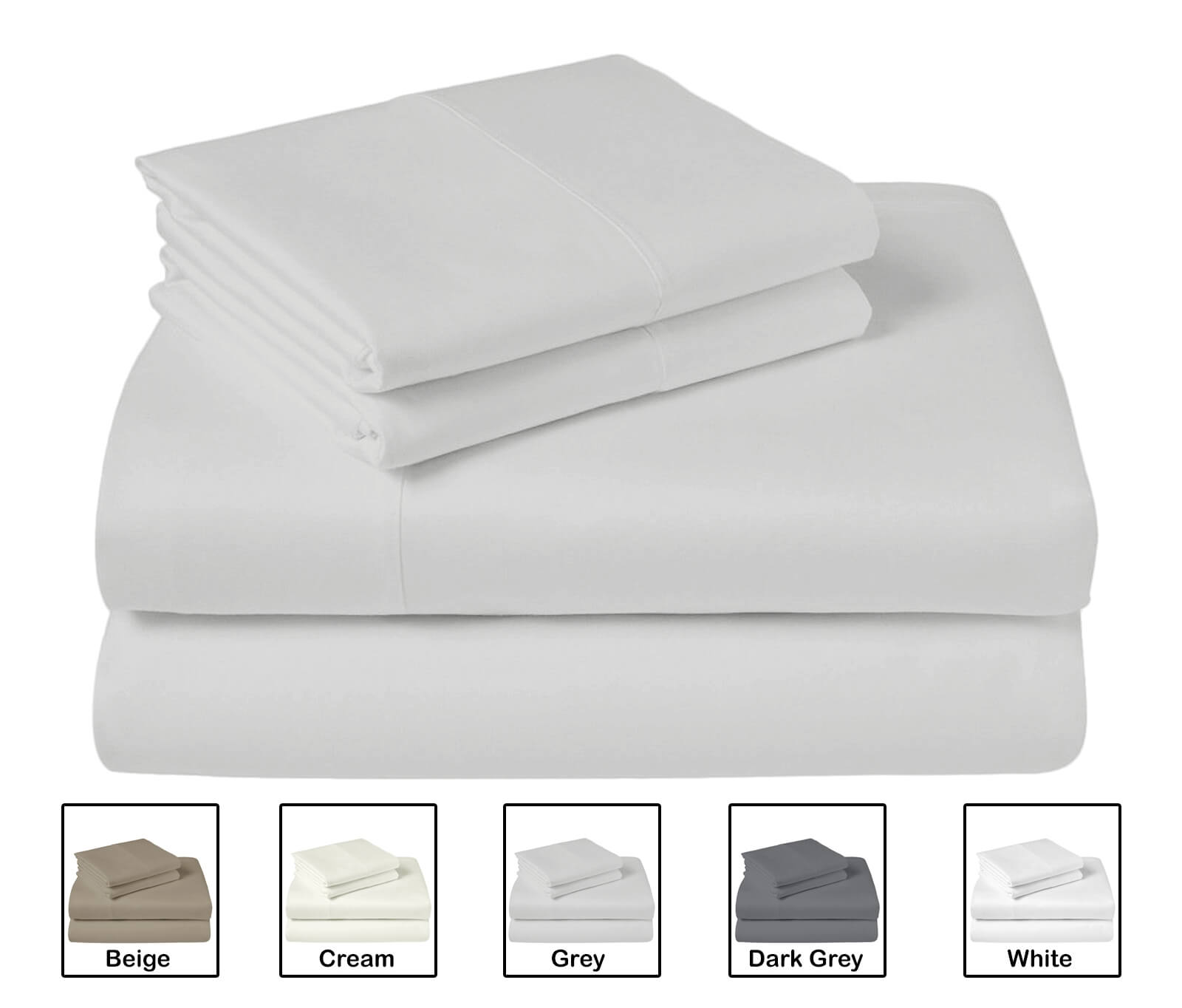 Lavish Touch 100% Cotton Microflannel Queen Sheet Set 4 Pcs - Zenvias