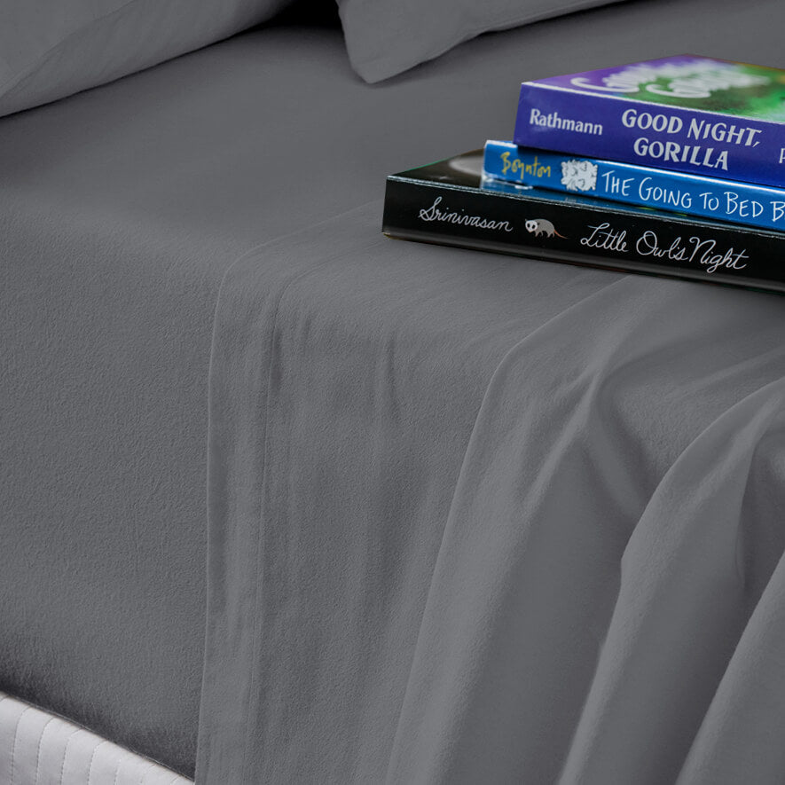 Lavish Touch 100% Cotton Microflannel Queen Sheet Set 4 Pcs - Zenvias