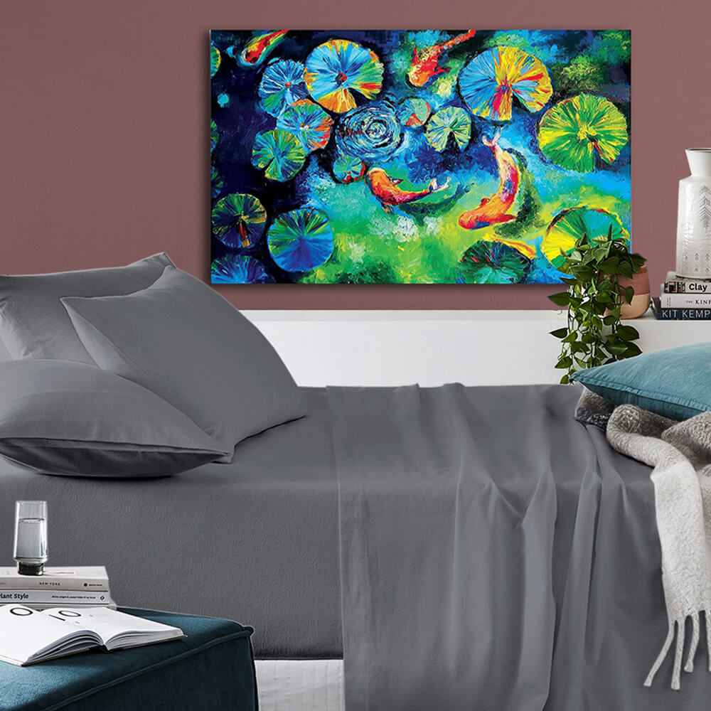 Lavish Touch 100% Cotton Microflannel Queen Sheet Set 4 Pcs - Zenvias