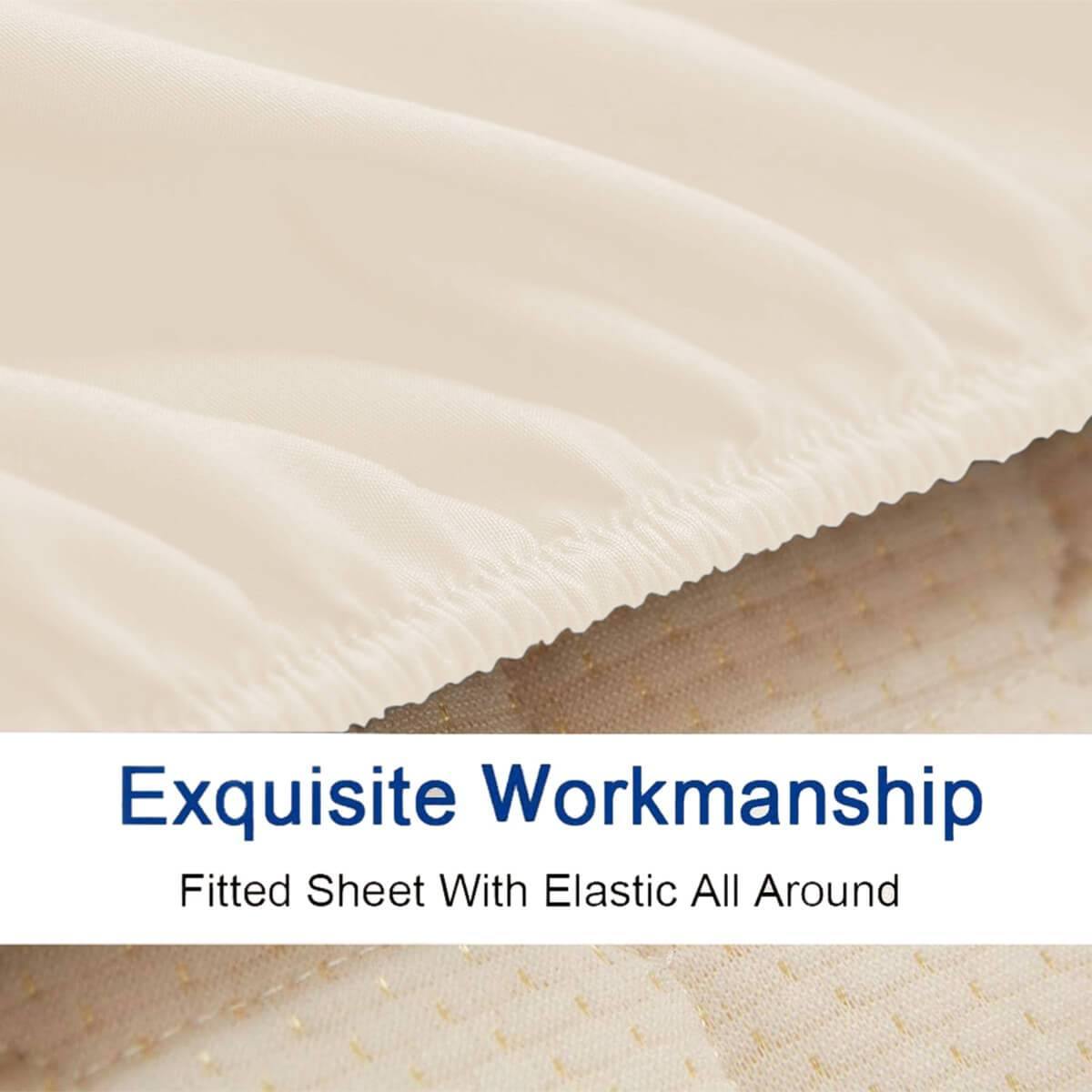 Lavish Touch 100% Cotton Flannel Queen Sheet Set Pack of 4 - Zenvias