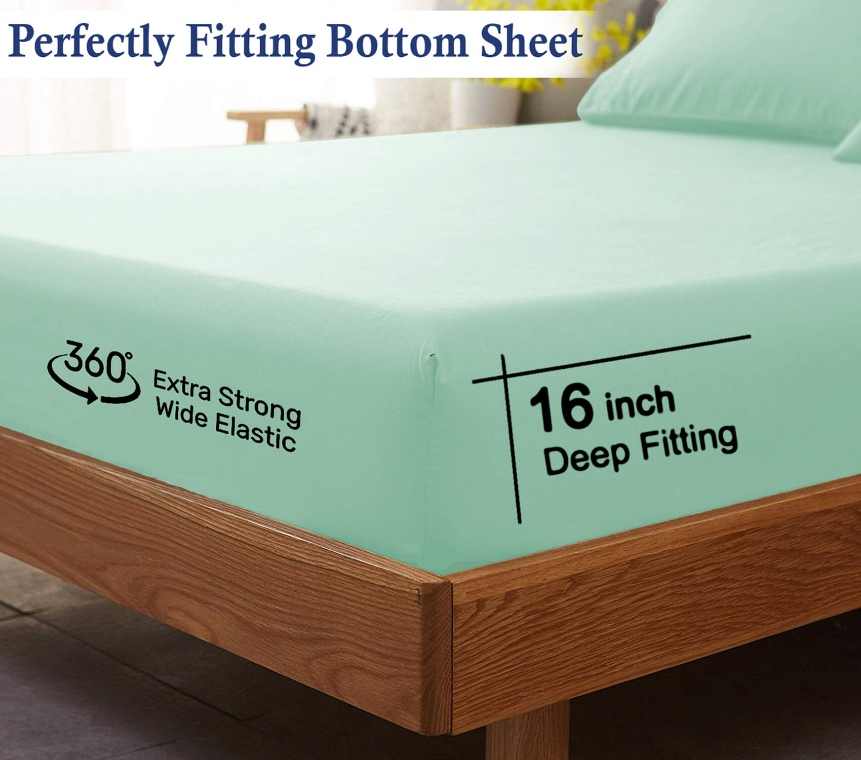 Lavish Touch 100% Cotton Flannel Queen Sheet Set Pack of 4 - Zenvias