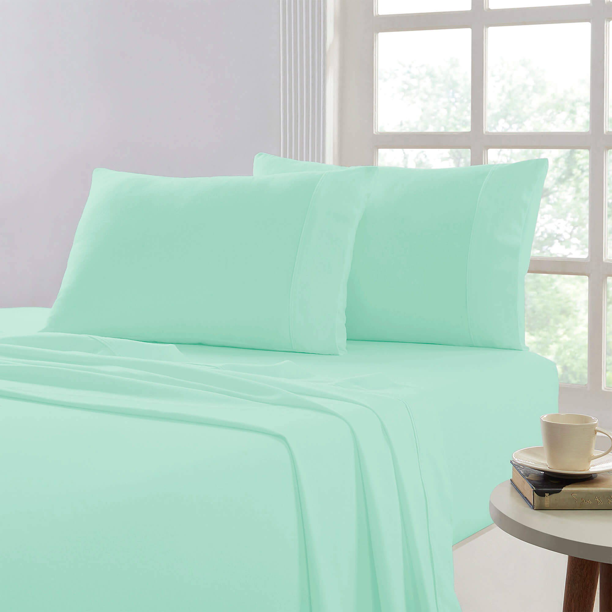 Lavish Touch 100% Cotton Flannel Queen Sheet Set Pack of 4 - Zenvias