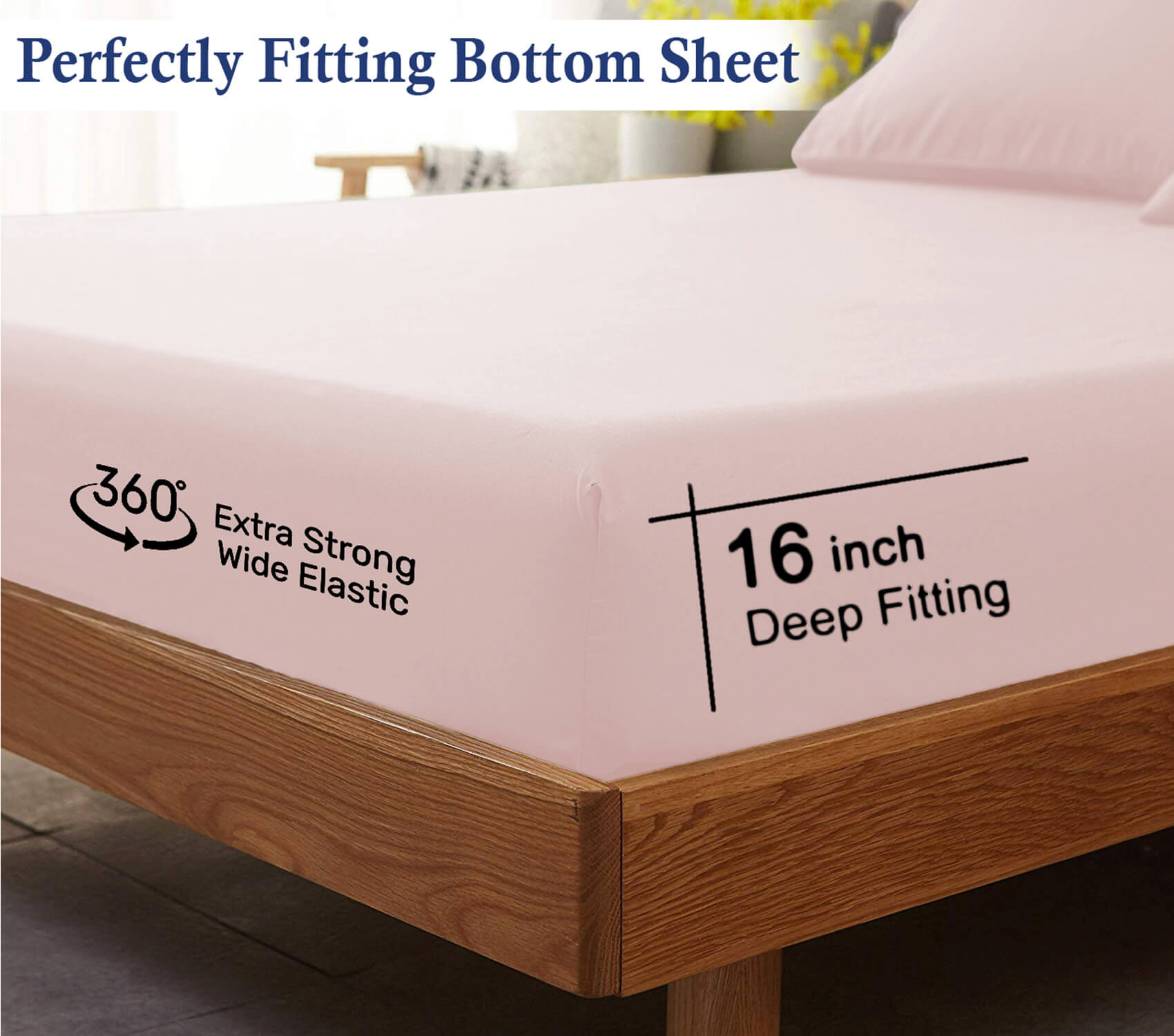 Lavish Touch 100% Cotton Flannel Queen Sheet Set Pack of 4 - Zenvias