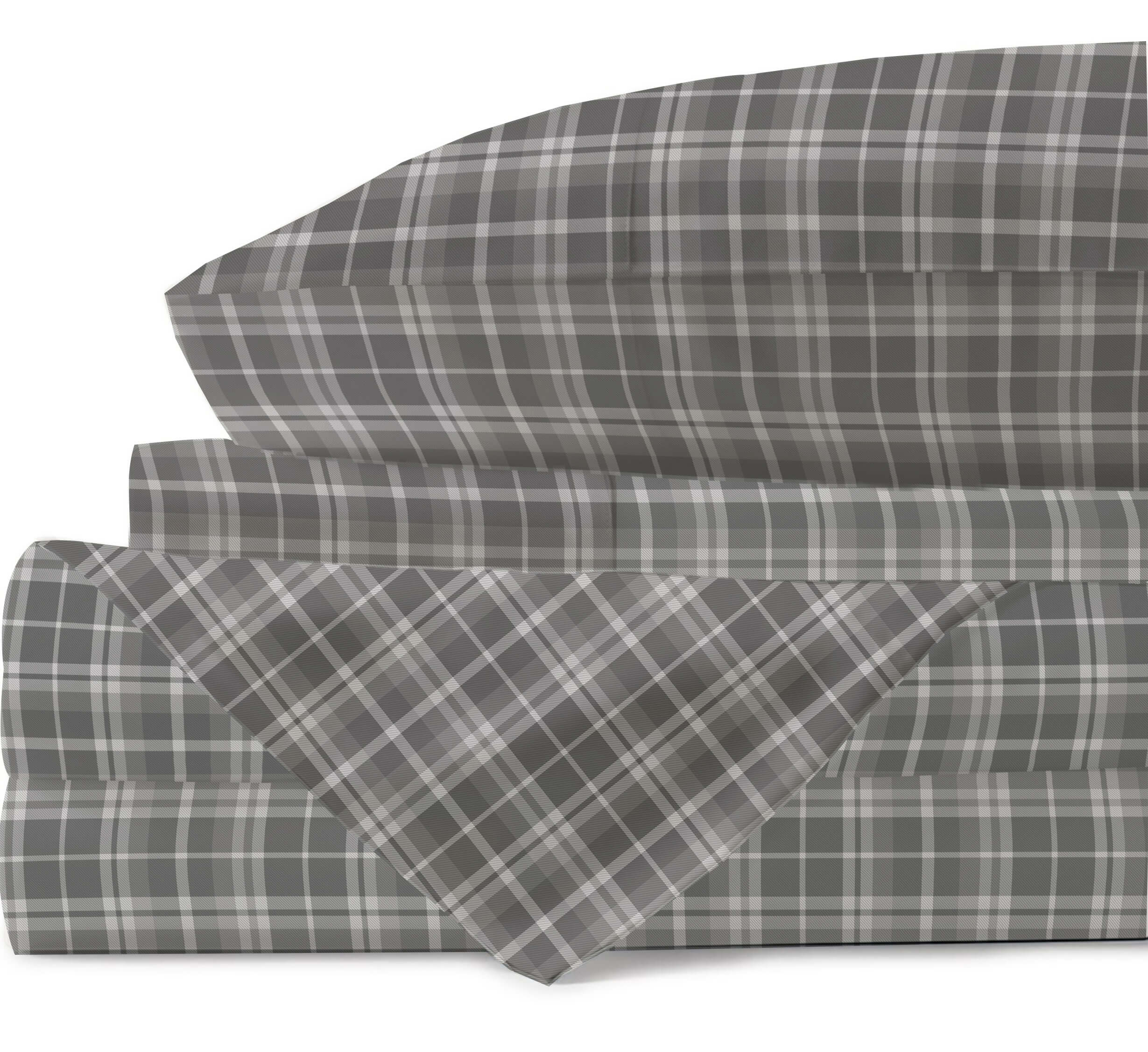Lavish Touch 100% Cotton Flannel Queen Sheet Set Pack of 4 - Zenvias