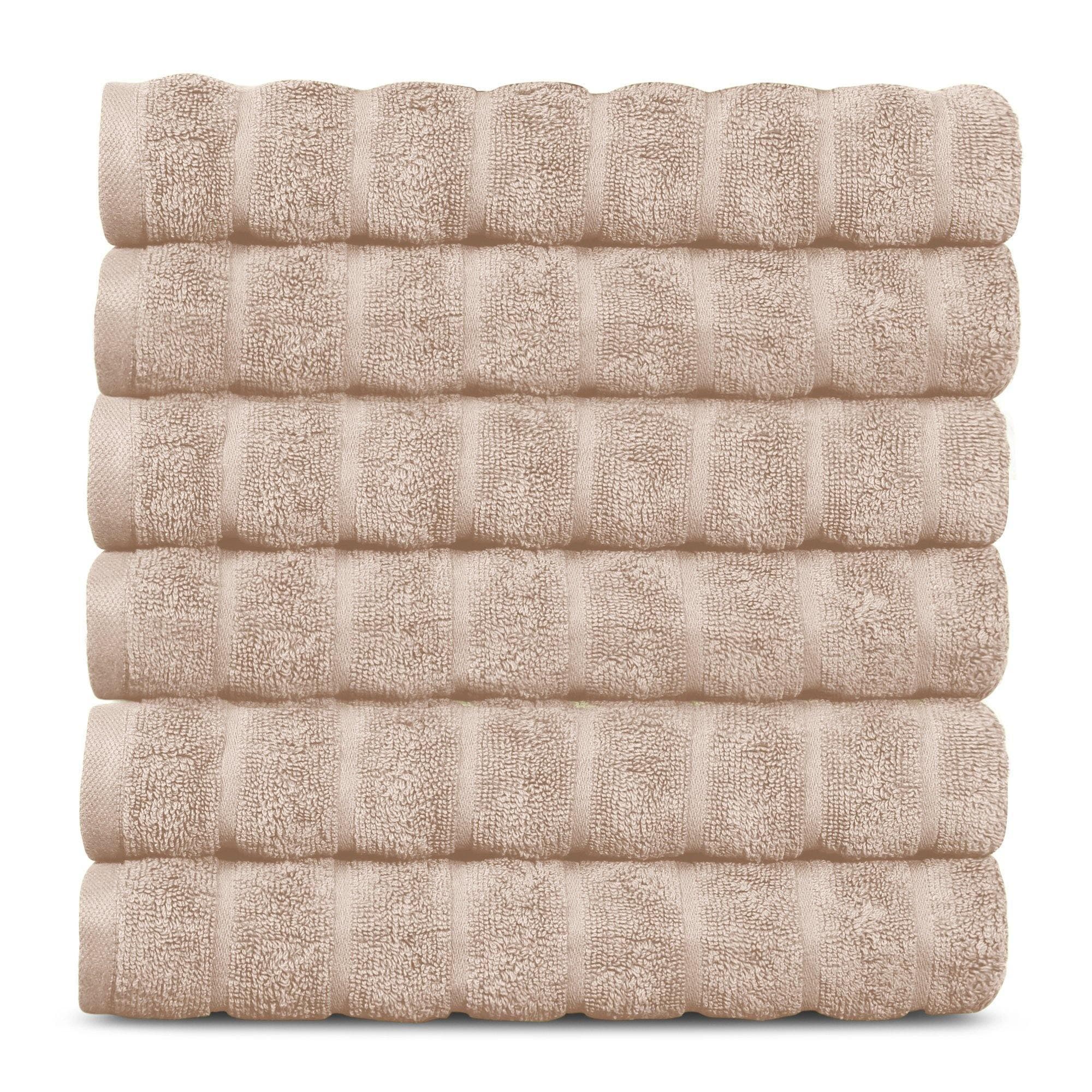 Lavish Touch 100% Cotton 600 GSM Hand Towels 6 Pcs - Zenvias