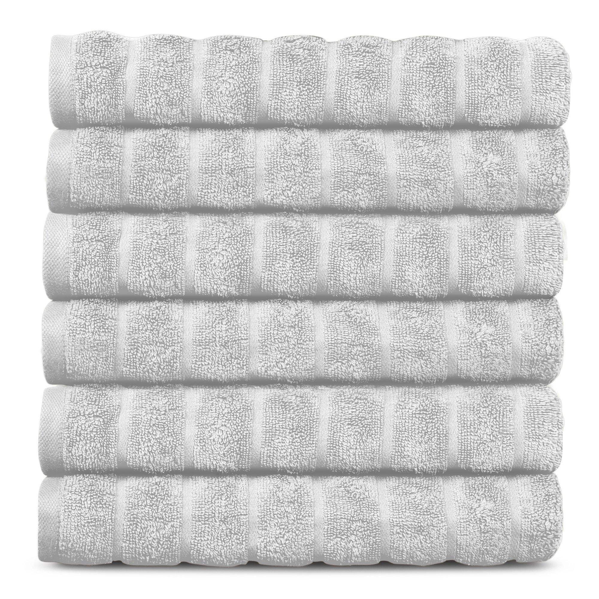 Lavish Touch 100% Cotton 600 GSM Hand Towels 6 Pcs - Zenvias
