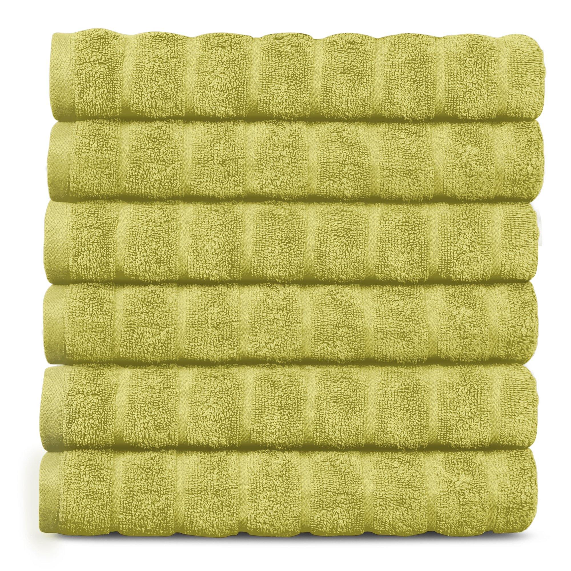 Lavish Touch 100% Cotton 600 GSM Hand Towels 6 Pcs - Zenvias