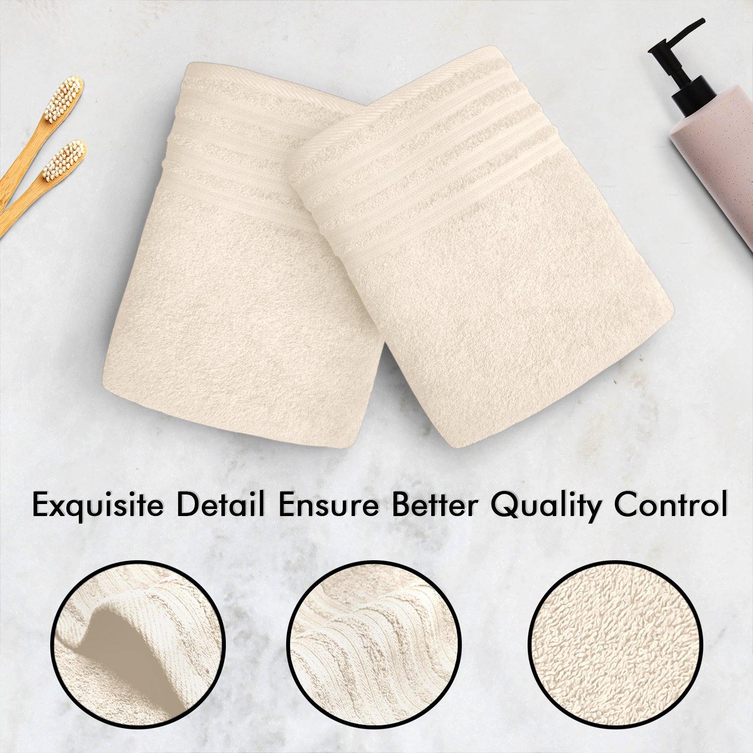 Lavish Touch 100% Cotton 500 GSM Aurelia Towel Set - Zenvias