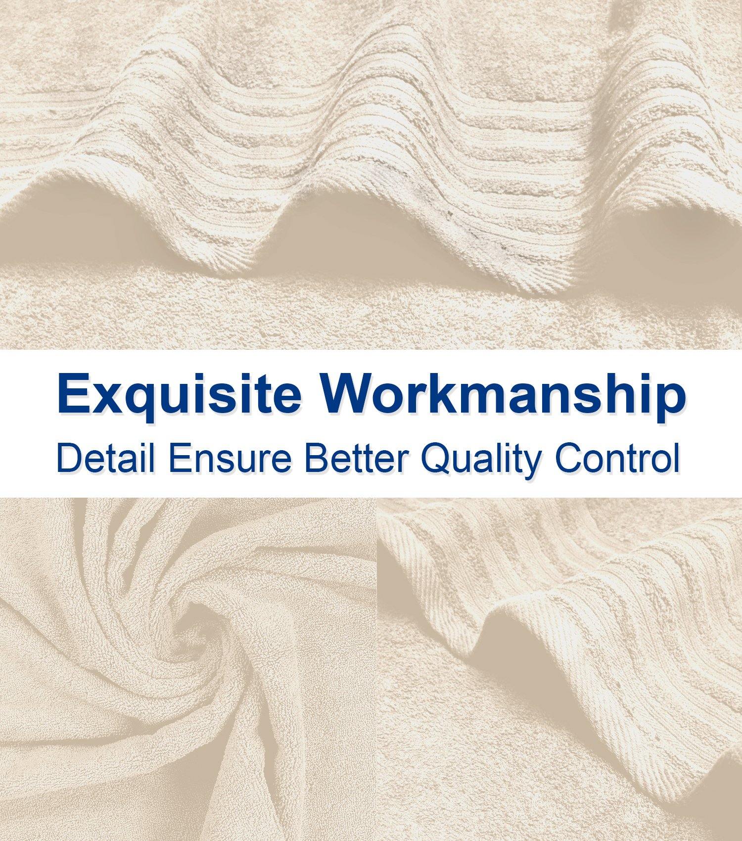 Lavish Touch 100% Cotton 500 GSM Aurelia Towel Set - Zenvias