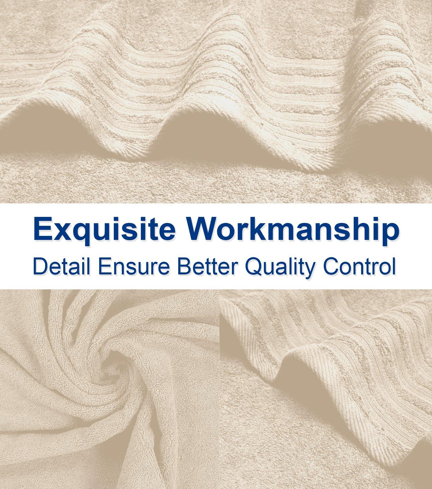 Lavish Touch 100% Cotton 500 GSM Aurelia Towel Set - Zenvias