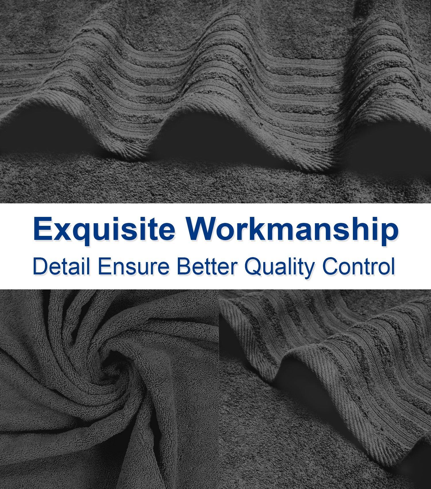 Lavish Touch 100% Cotton 500 GSM Aurelia Towel Set - Zenvias