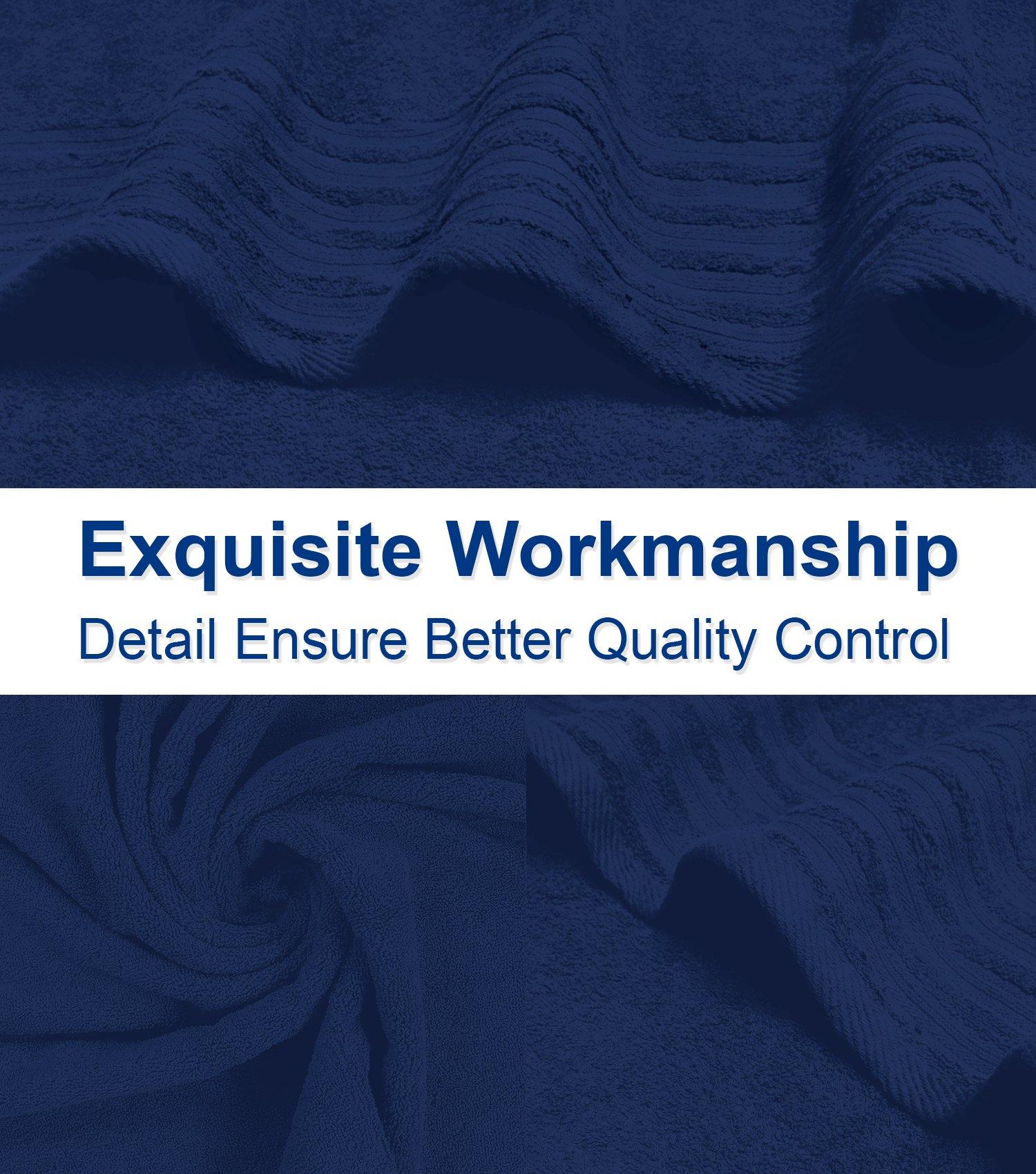 Lavish Touch 100% Cotton 500 GSM Aurelia Towel Set - Zenvias