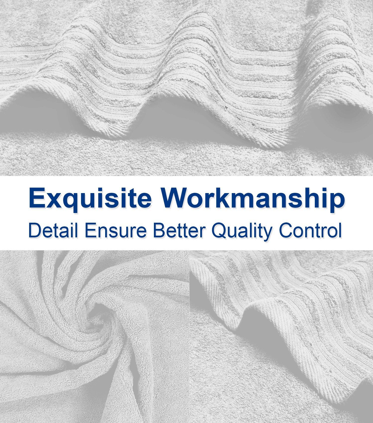 Lavish Touch 100% Cotton 500 GSM Aurelia Towel Set - Zenvias