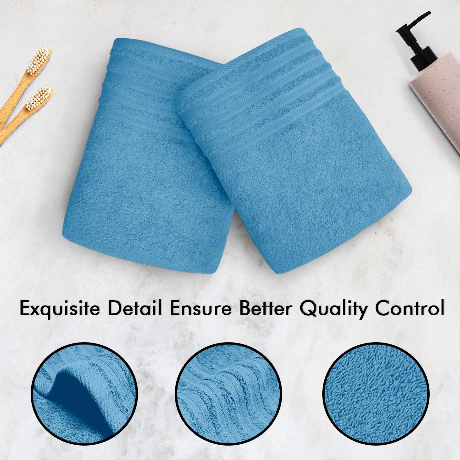 Lavish Touch 100% Cotton 500 GSM Aurelia Towel Set - Zenvias