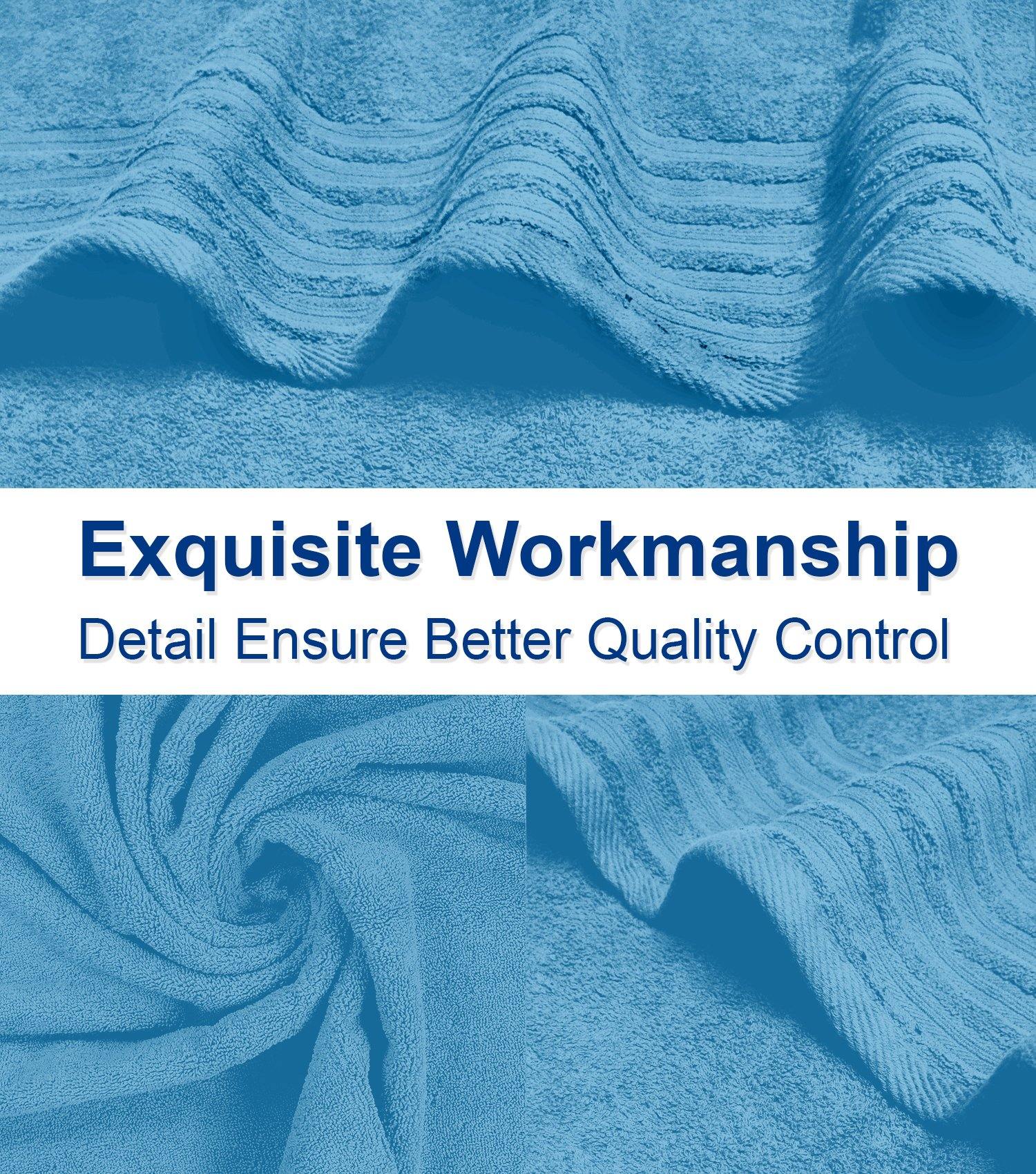 Lavish Touch 100% Cotton 500 GSM Aurelia Towel Set - Zenvias