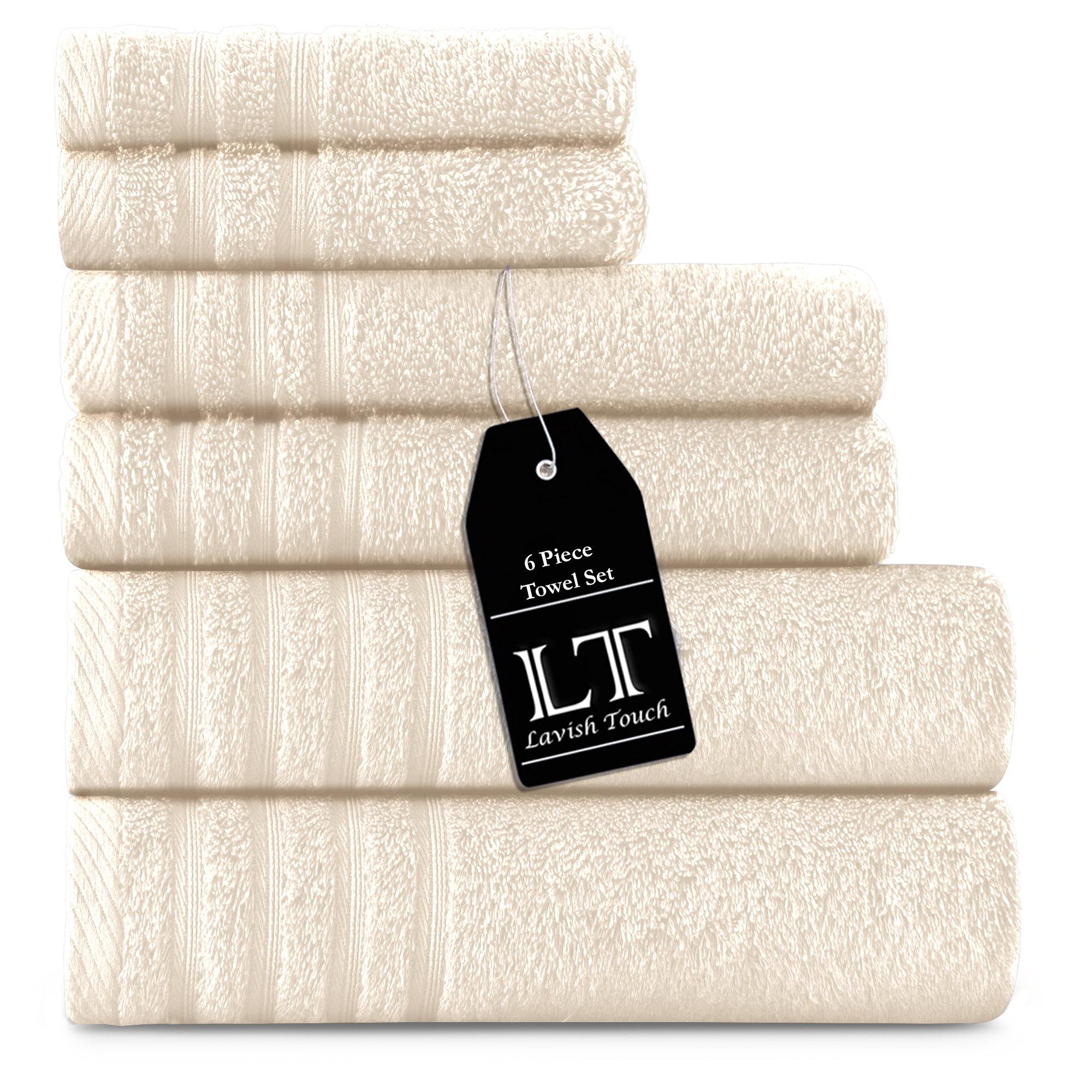 Lavish Touch 100% Cotton 500 GSM Aurelia Towel Set - Zenvias