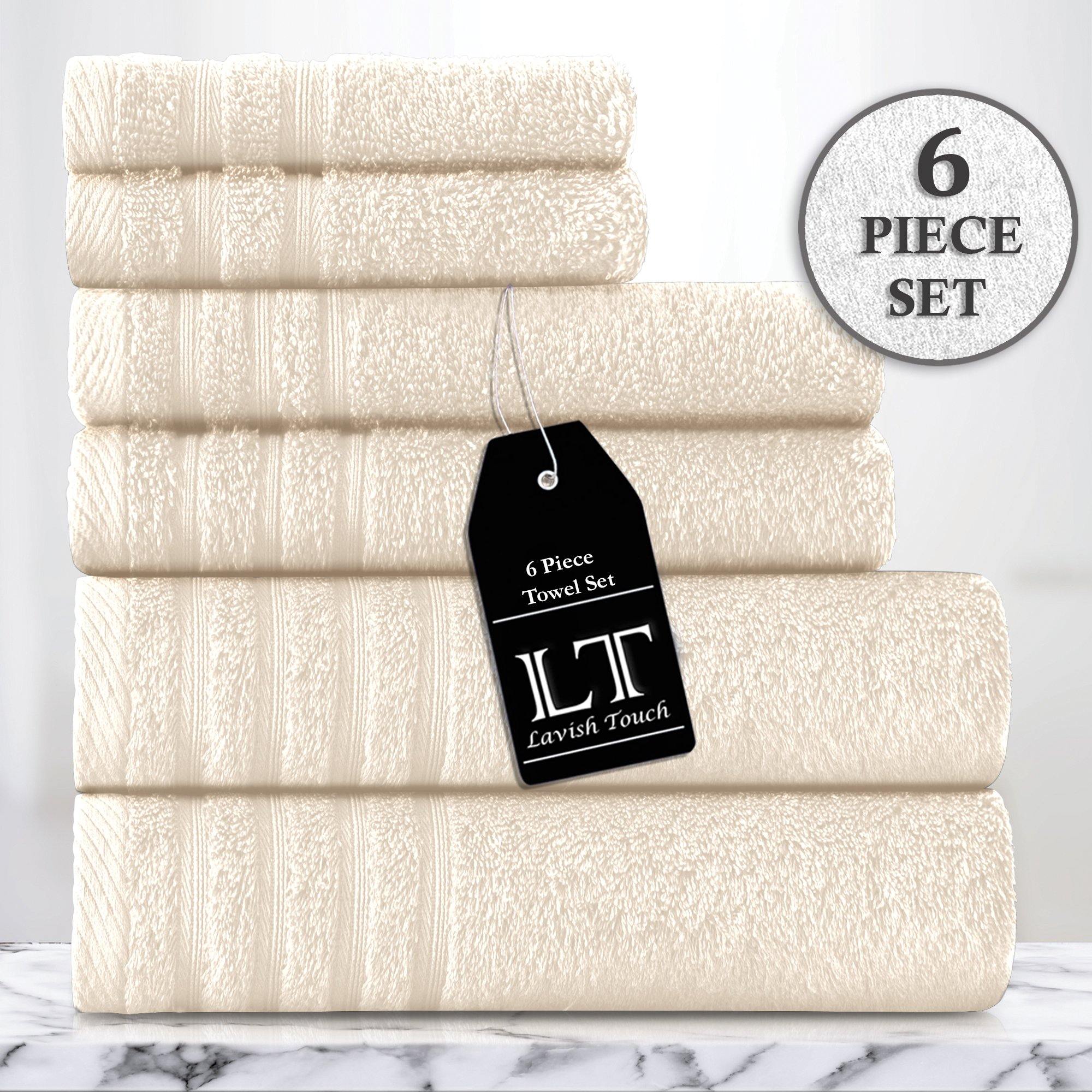 Lavish Touch 100% Cotton 500 GSM Aurelia Towel Set - Zenvias
