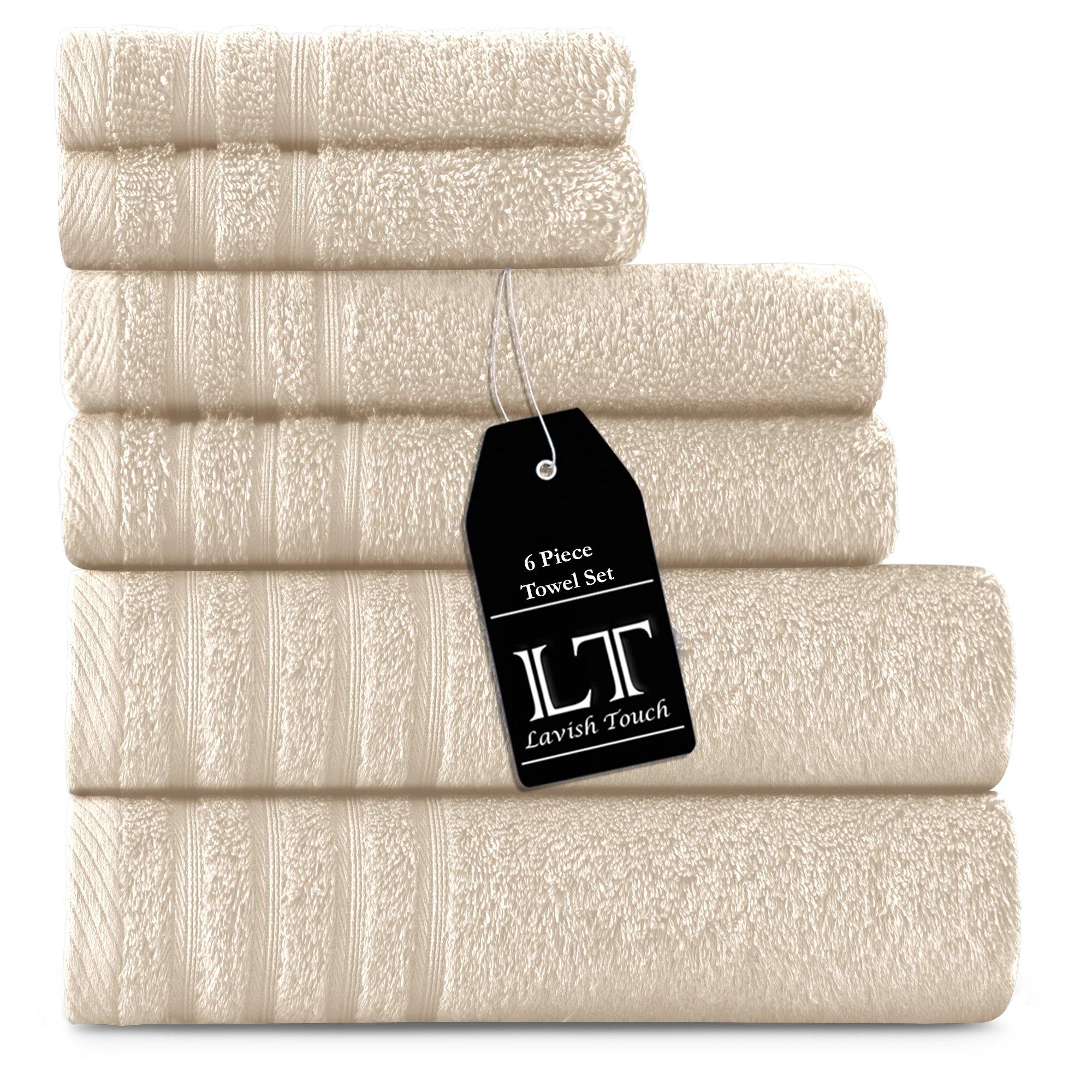 Lavish Touch 100% Cotton 500 GSM Aurelia Towel Set - Zenvias