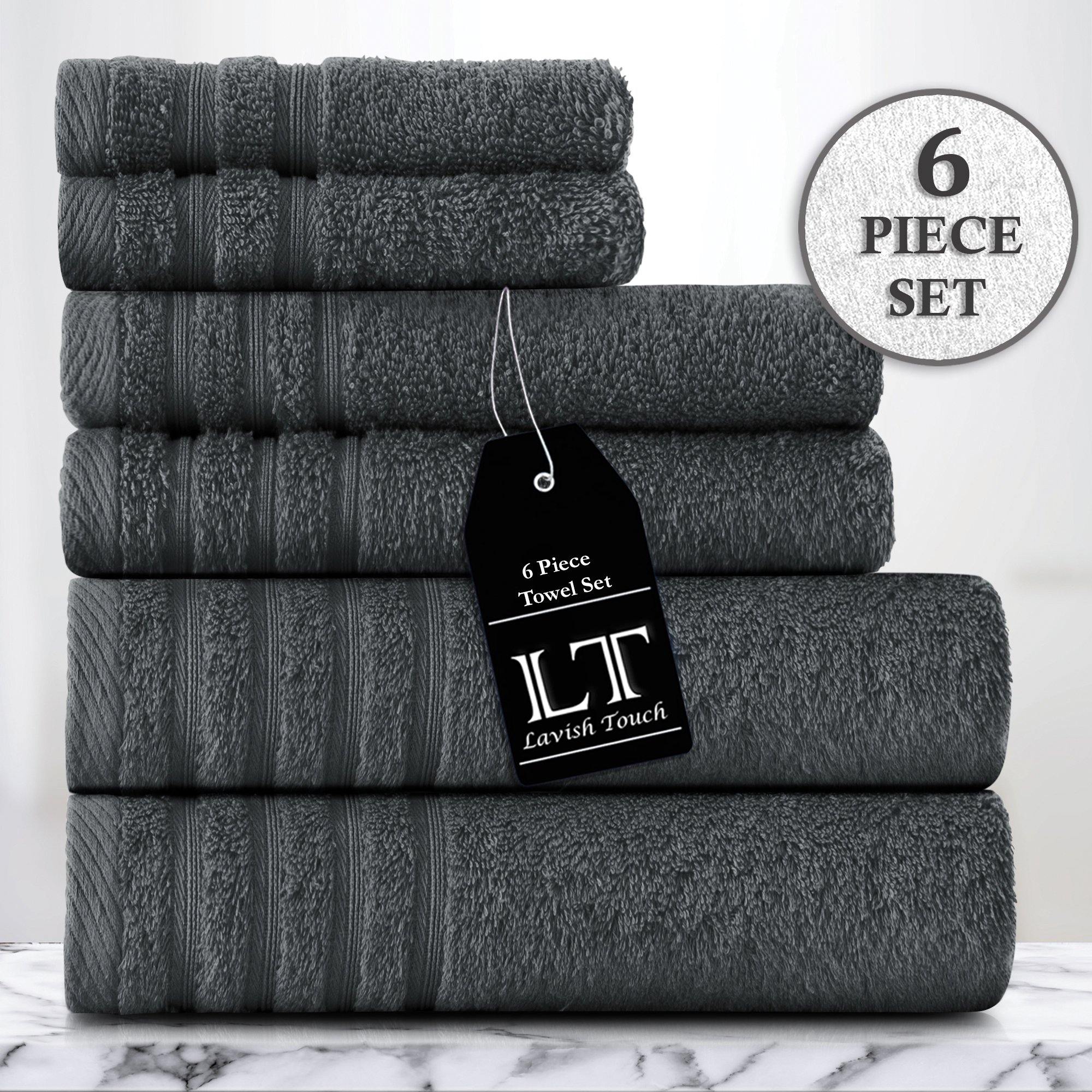 Lavish Touch 100% Cotton 500 GSM Aurelia Towel Set - Zenvias
