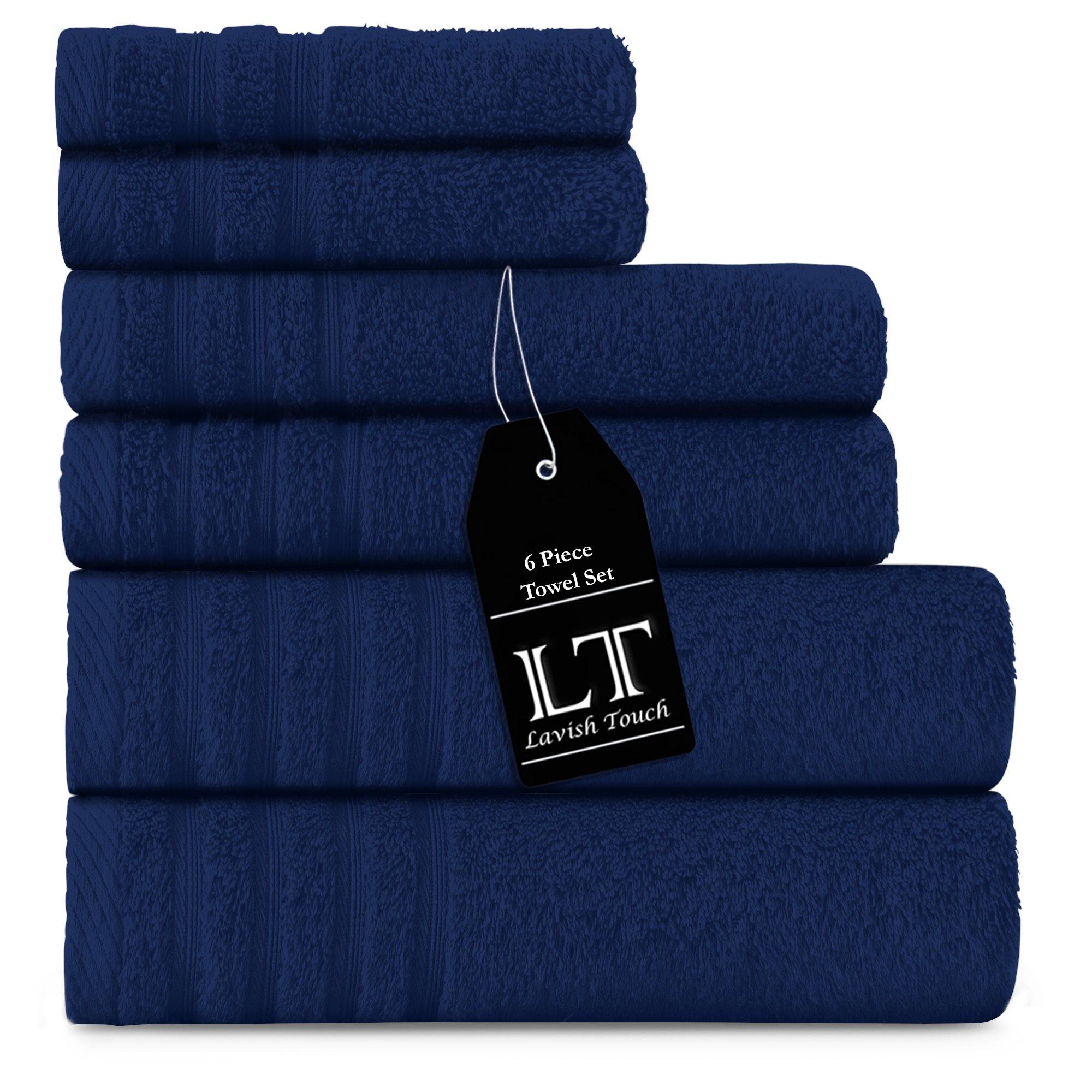 Lavish Touch 100% Cotton 500 GSM Aurelia Towel Set - Zenvias