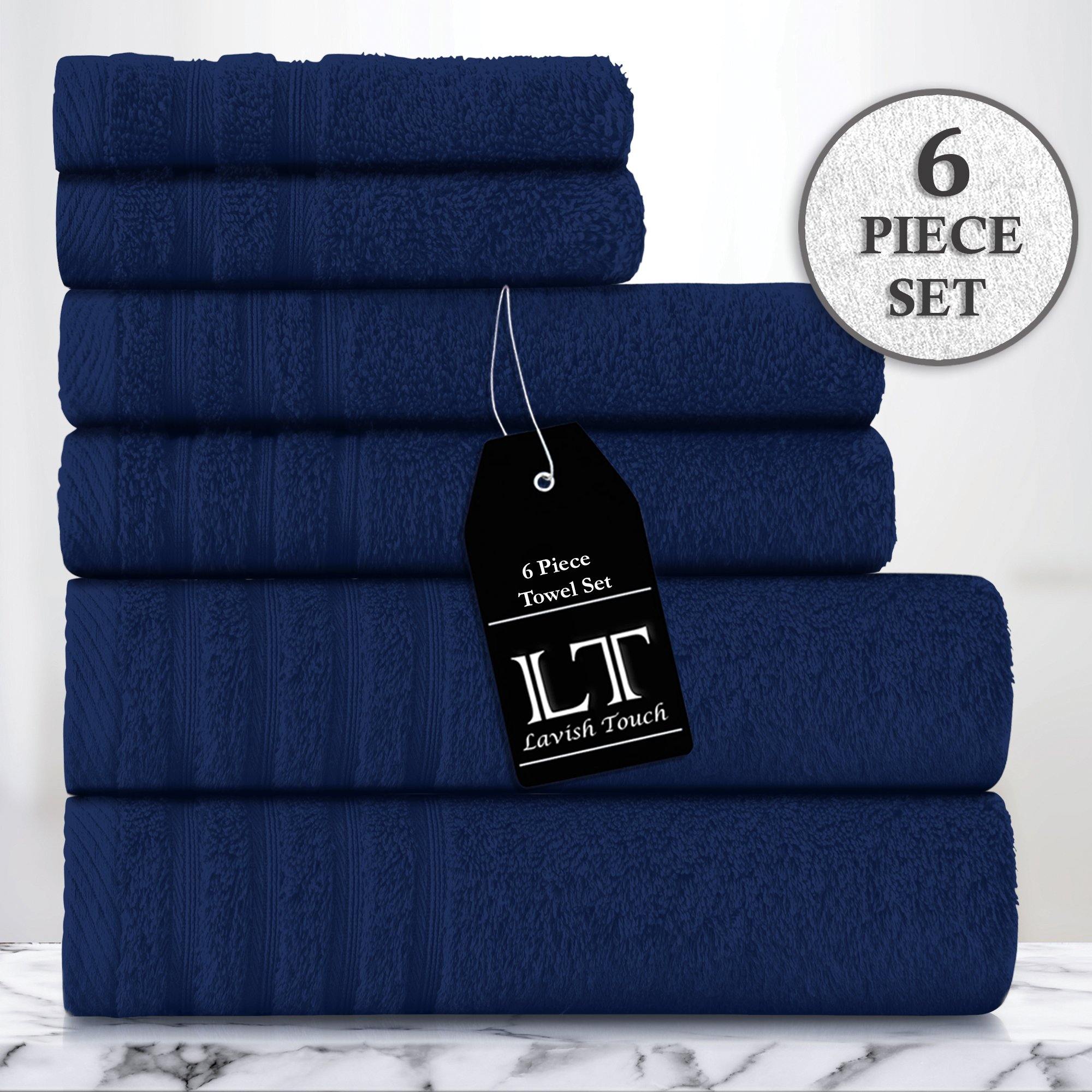 Lavish Touch 100% Cotton 500 GSM Aurelia Towel Set - Zenvias